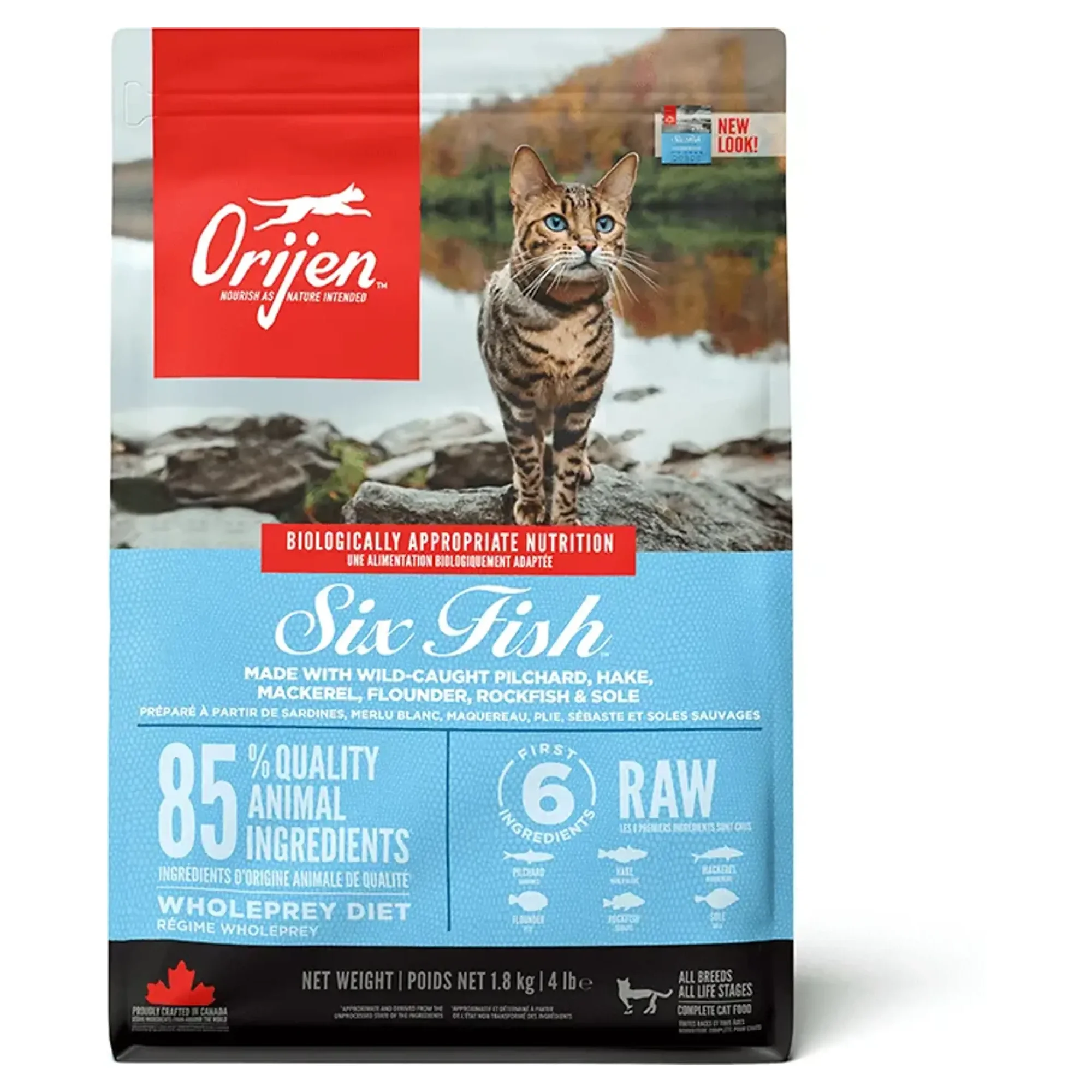 Orijen 6 Balıklı Yetişkin Kedi Maması 1.8 KG