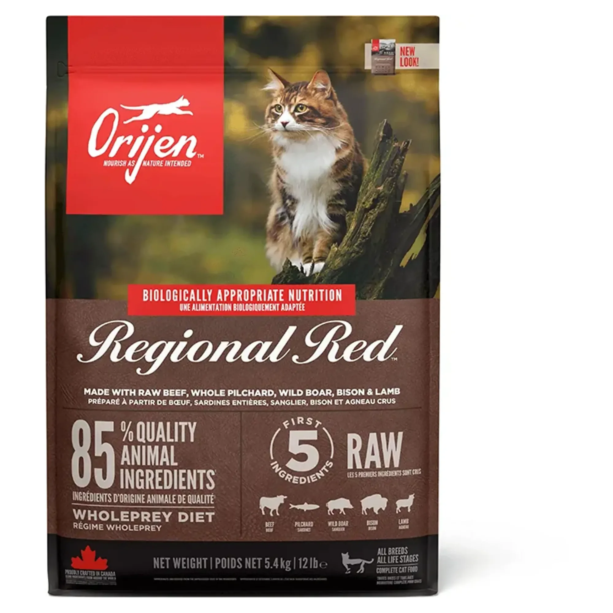 Orijen Regional Red Tahılsız Kedi Maması 5.4 KG