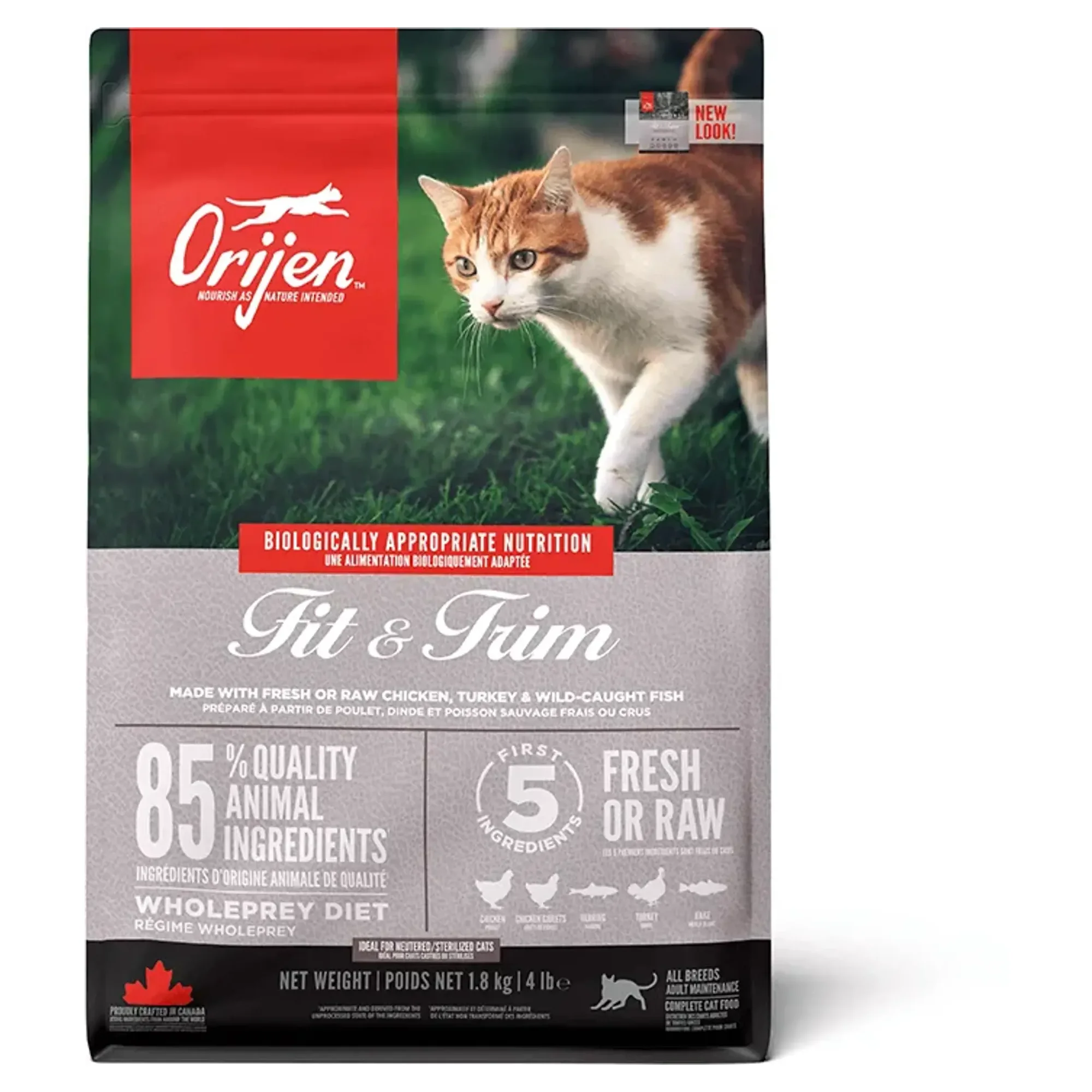 Orijen Orijen Fit & Trim Kilo Kontrolü İçin Kedi Maması 1,8 KG