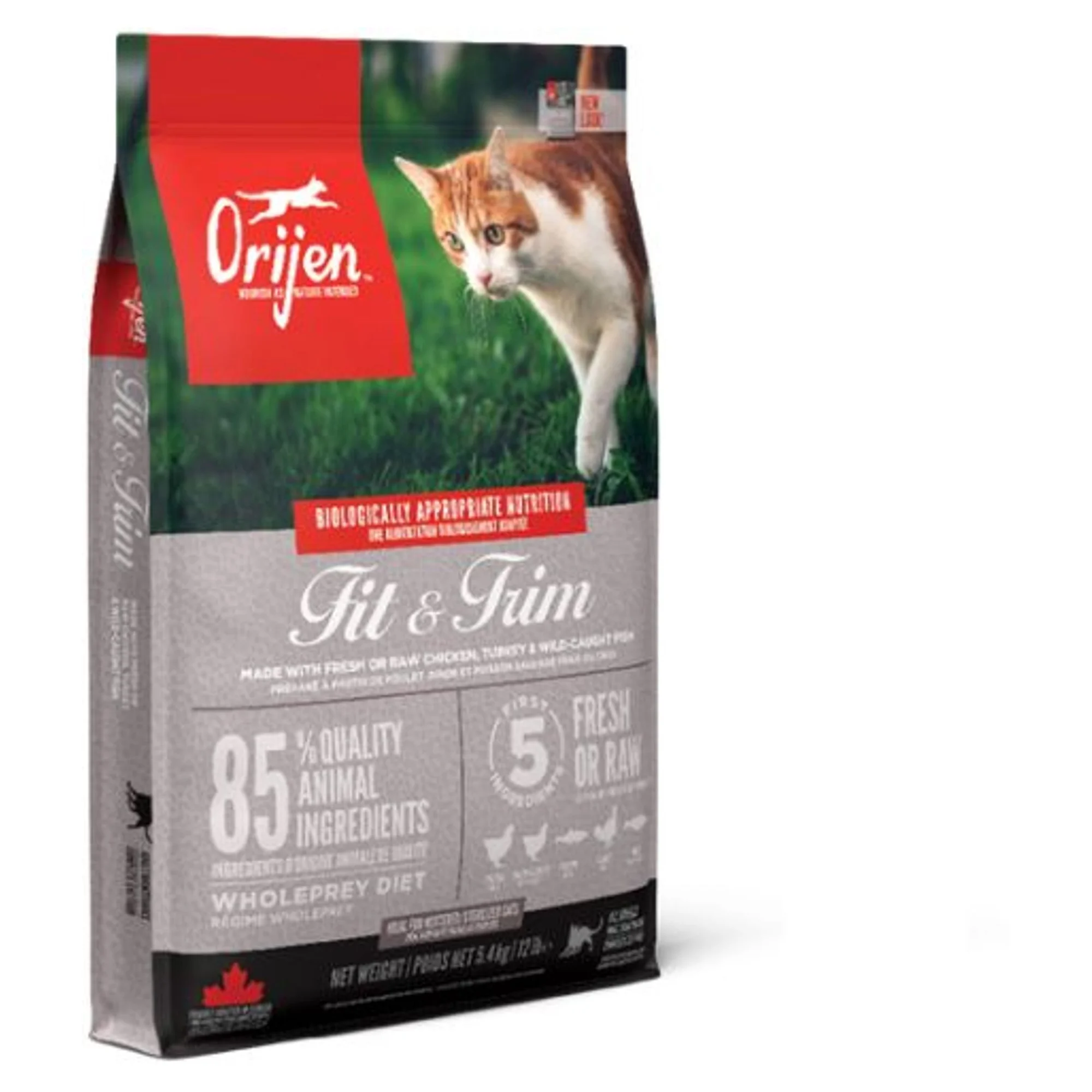 Orijen Fit&Trim Fazla Kilolu Kediler için Light Tahılsız Kedi Maması 5.4 KG