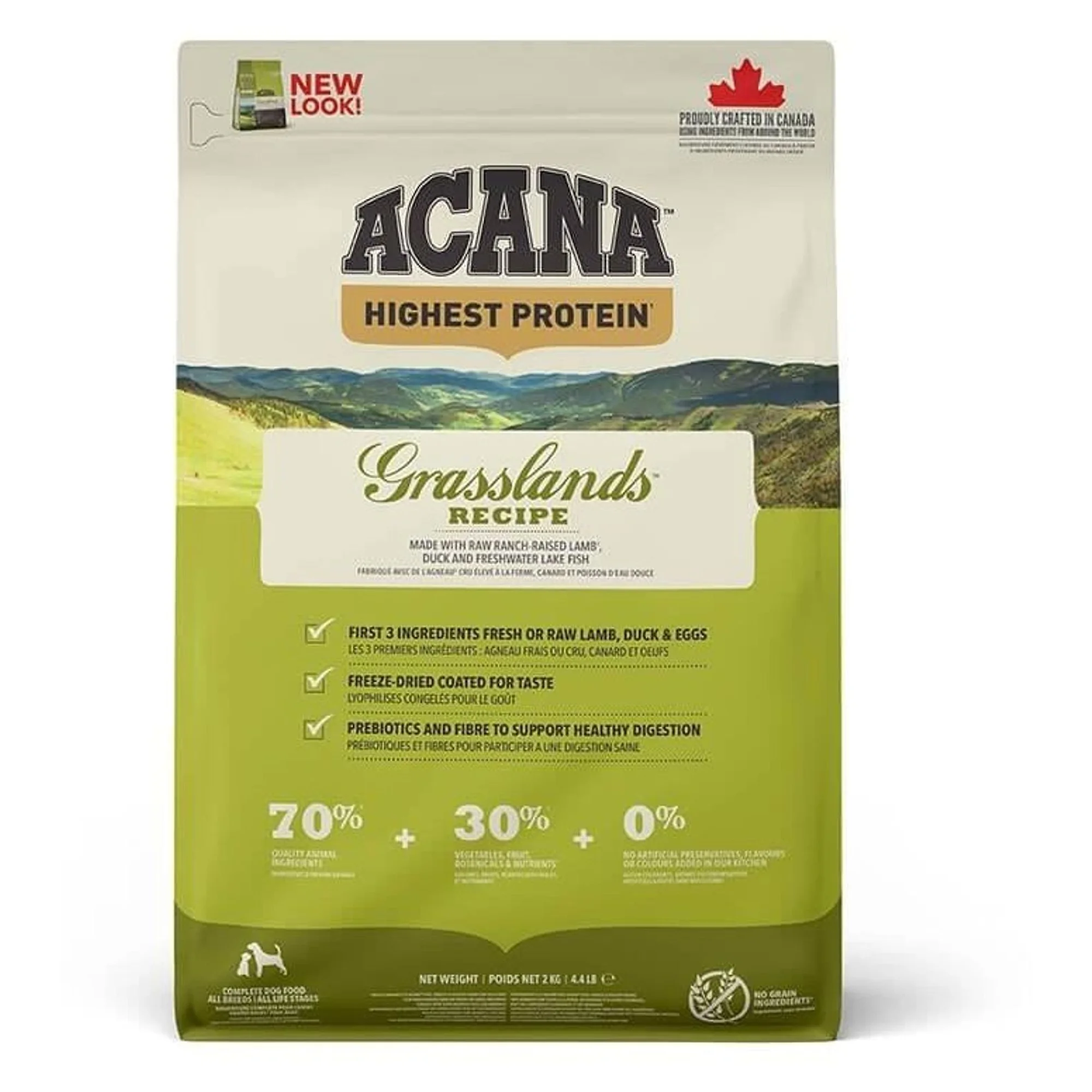 Acana Acana Grasslands Yüksek Proteinli Tahılsız Etli Köpek Maması 2 KG