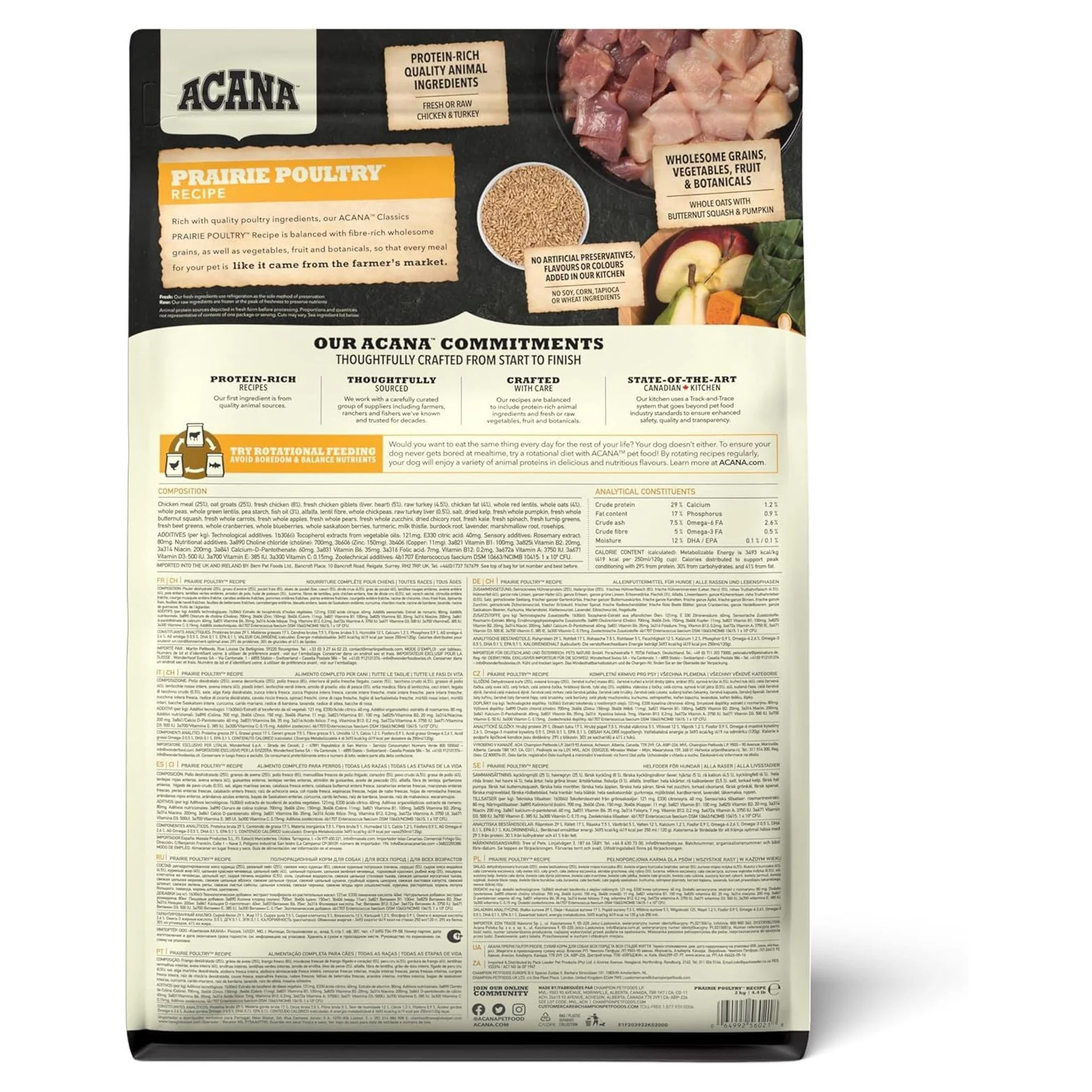 Acana Acana Classics Prairie Poultry Tavuklu Köpek Maması 9.7 KG — 9.8 kg — Görsel 2
