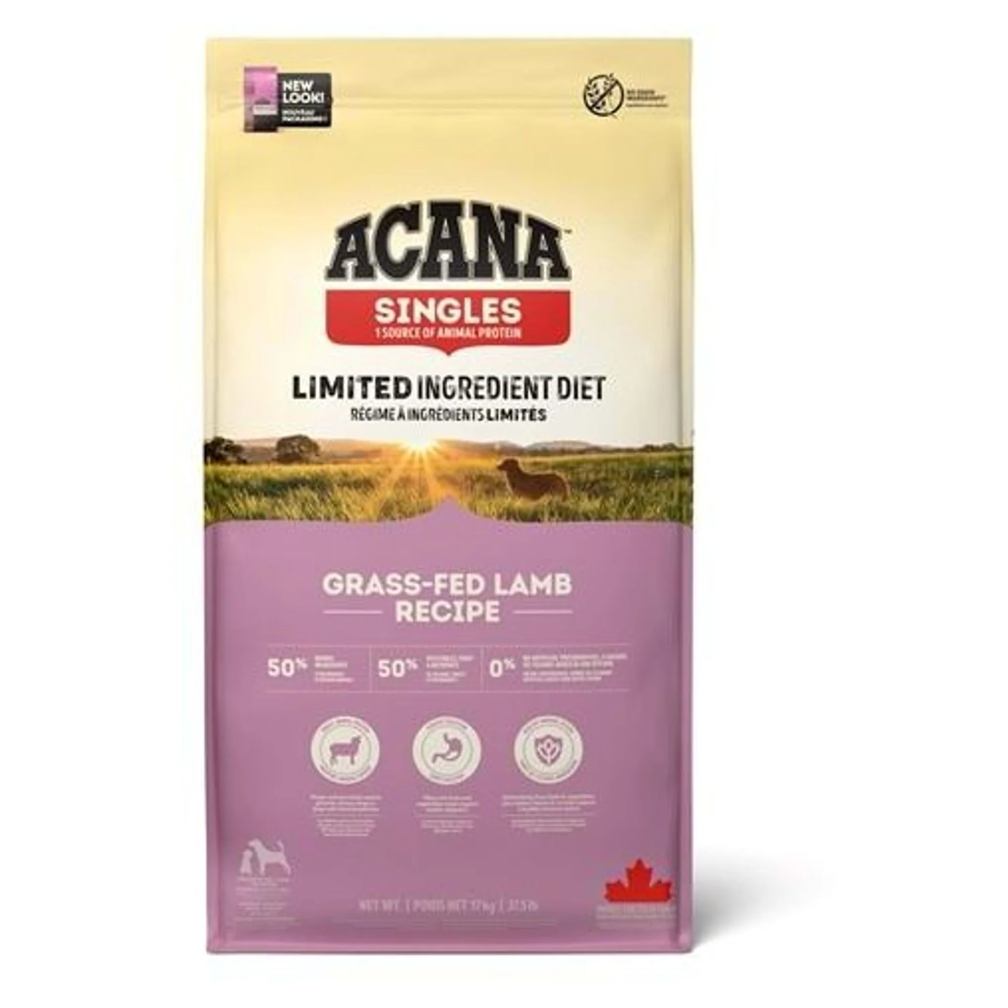 Acana Acana Singles Grass-Fed Kuzu Etli Tüm Irk ve Yaşam Evreleri İçin Köpek Maması 17 KG