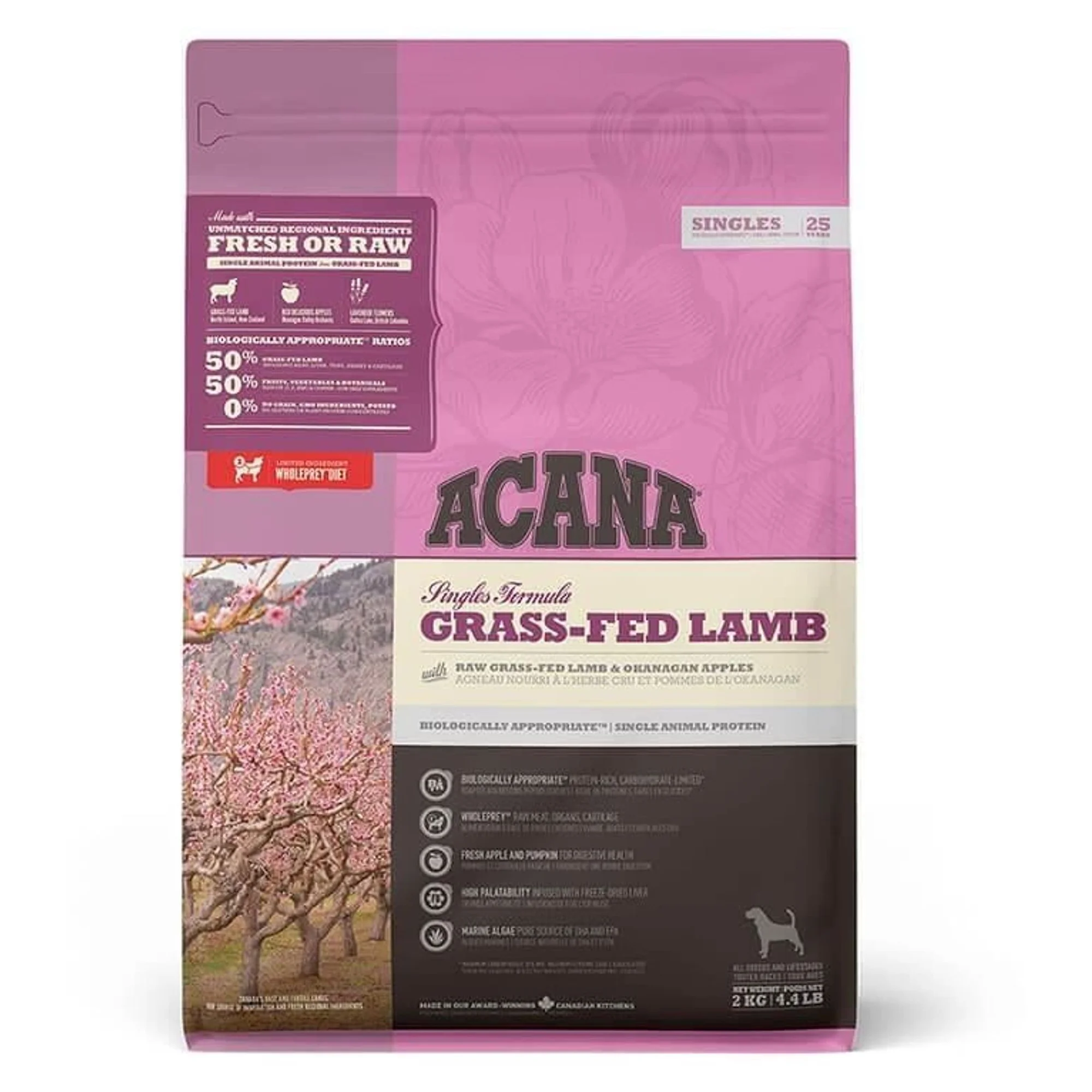 Acana Acana Grass-Fed Lamb Kuzulu Tüm Irk ve Yaşam Evreleri İçin Kuru Köpek Maması 2 KG