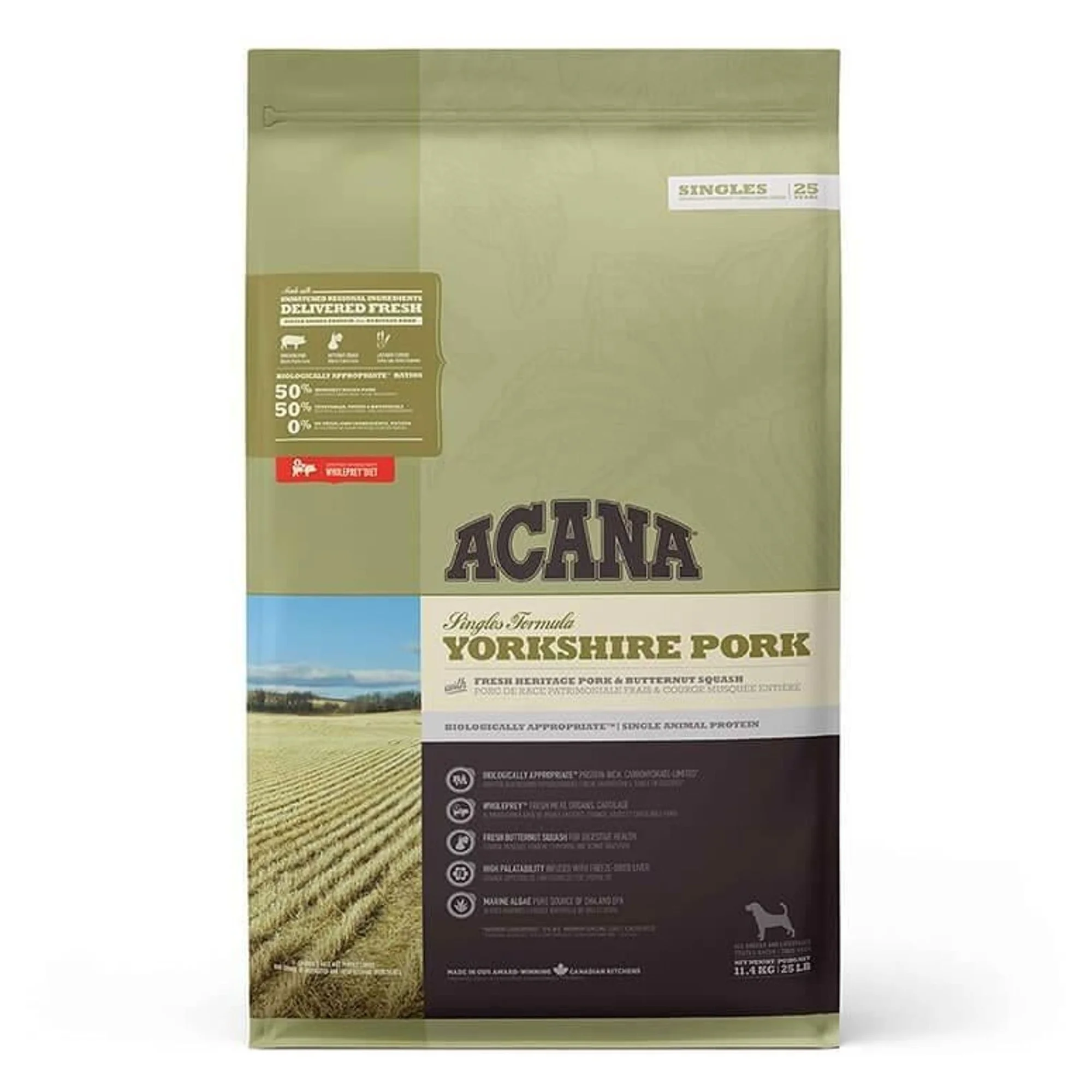 Acana Acana Yorkshire Pork Domuz Etli Balkabaklı Köpek Maması 11.4 KG