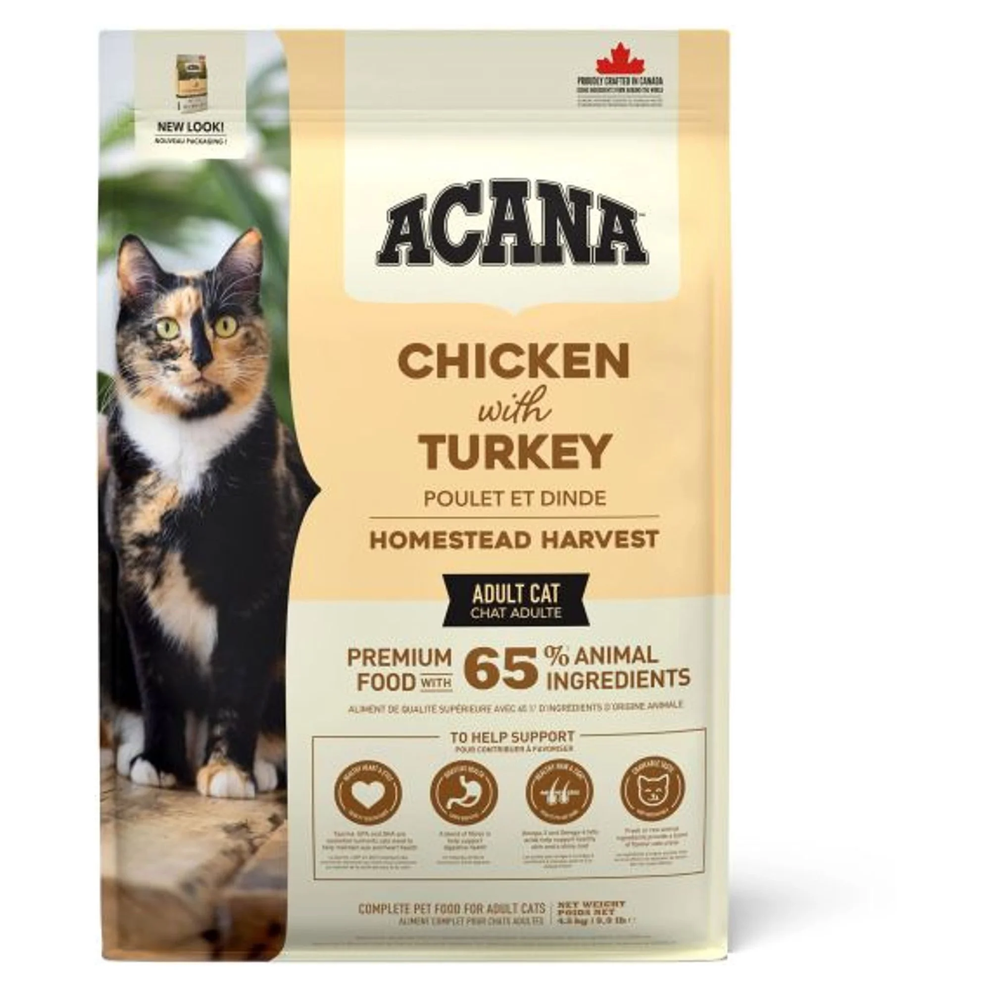 Acana Acana Homestead Harvest Yüksek Proteinli Tavuklu ve Hindili Kedi Maması 4.5KG
