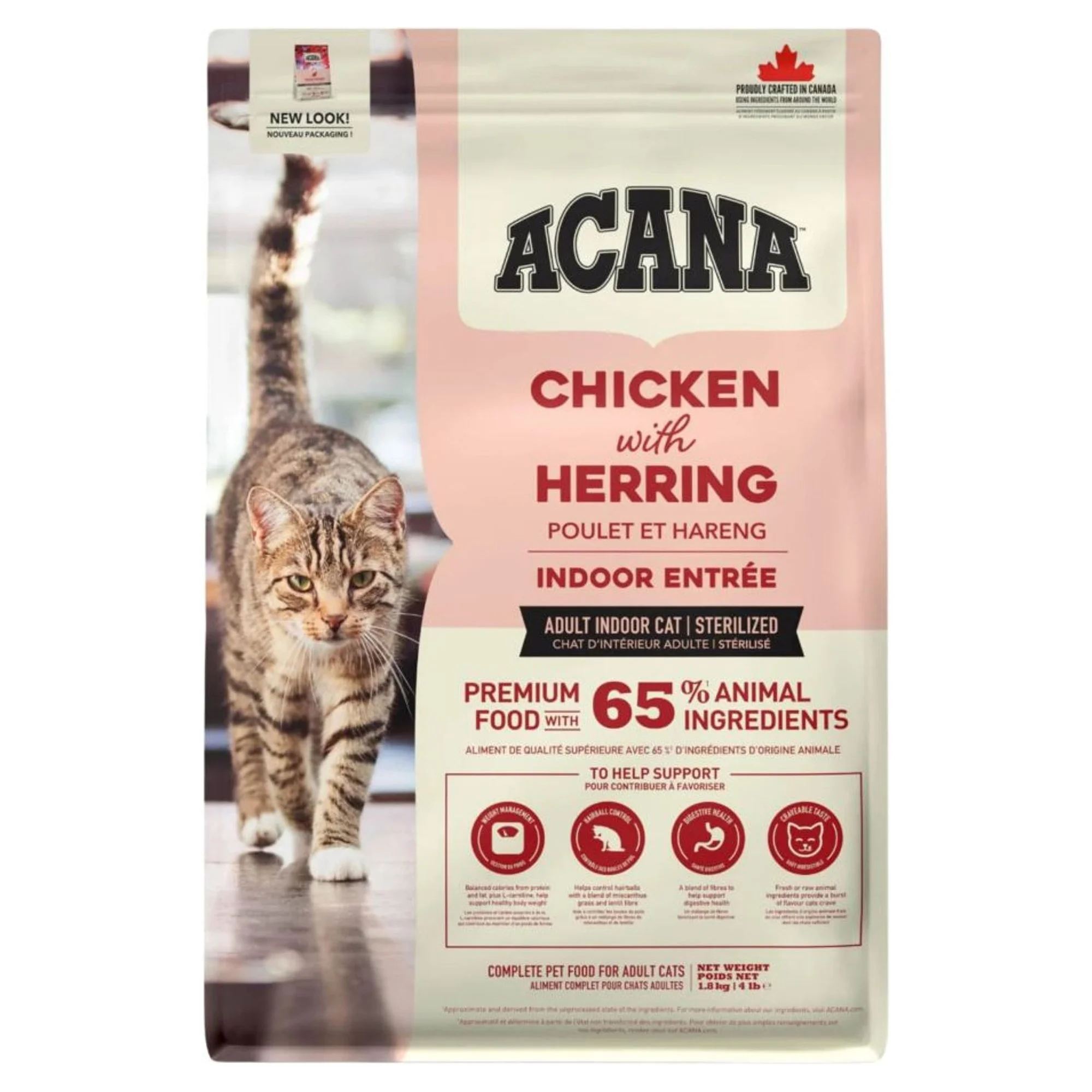 Acana Indoor Entrée Tavuklu Ev Kedileri İçin Yetişkin Kedi Maması 340 G