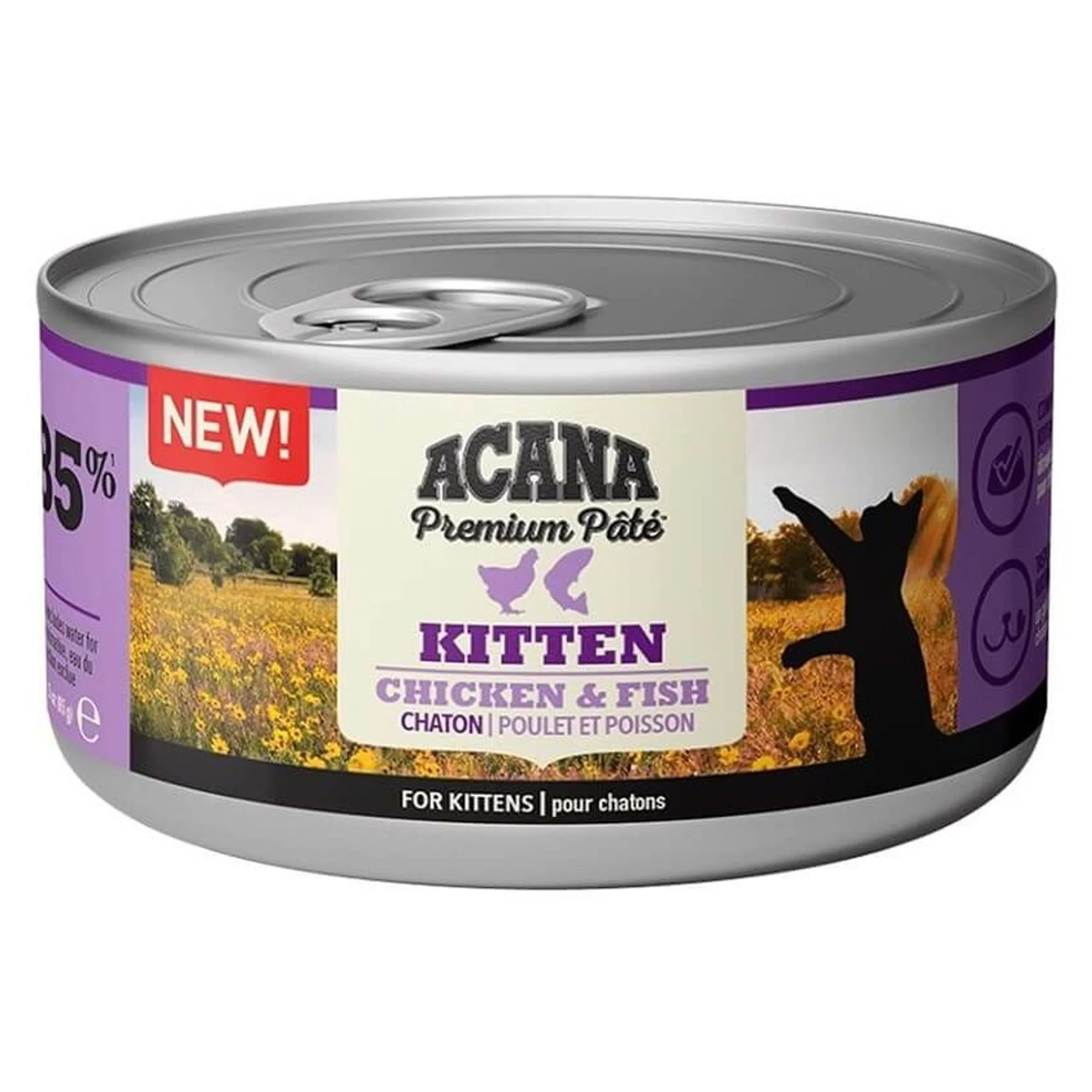 Acana Acana Premium Tavuklu Balıklı Ezme Yavru Kedi Konservesi 85 G