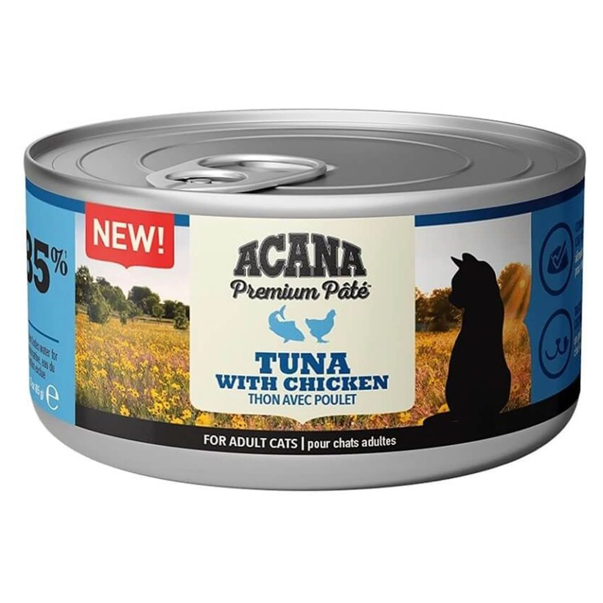 Acana Acana Premium Ton Balıklı Tavuklu Ezme Yetişkin Kedi Konservesi 85 G