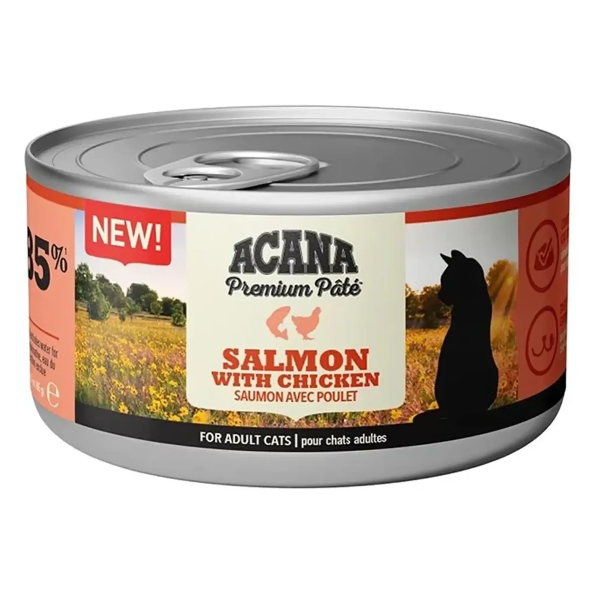 Acana Acana Premium Somon Balıklı ve Tavuklu Yetişkin Kedi Konservesi 85 G