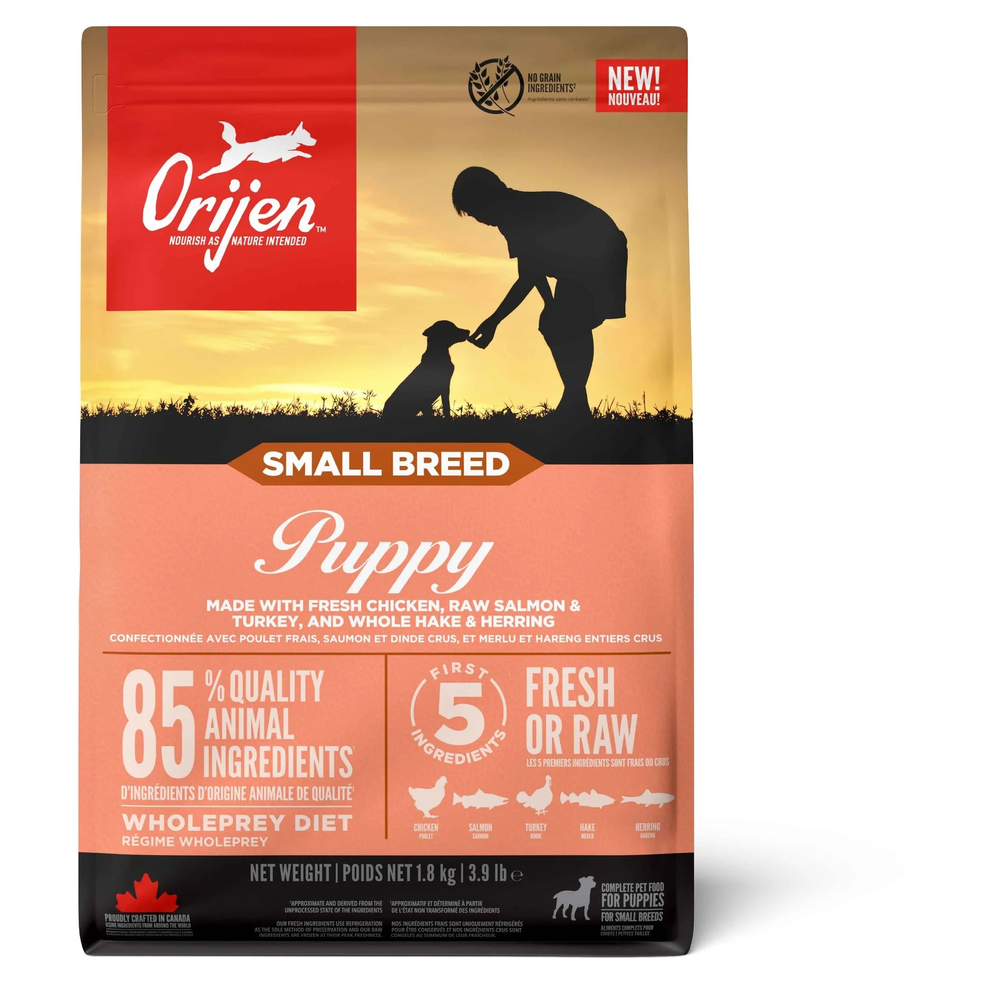 Orijen Small Breed Puppy Küçük Irk Yavru Köpek Maması 1.8 KG