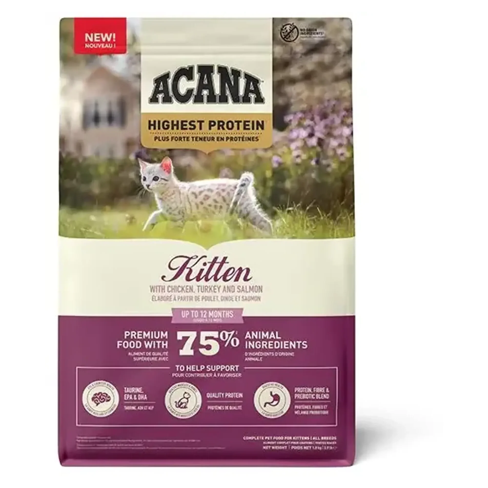 Acana Kitten Yüksek Proteinli Tahılsız Yavru Kedi Maması 1.8 KG