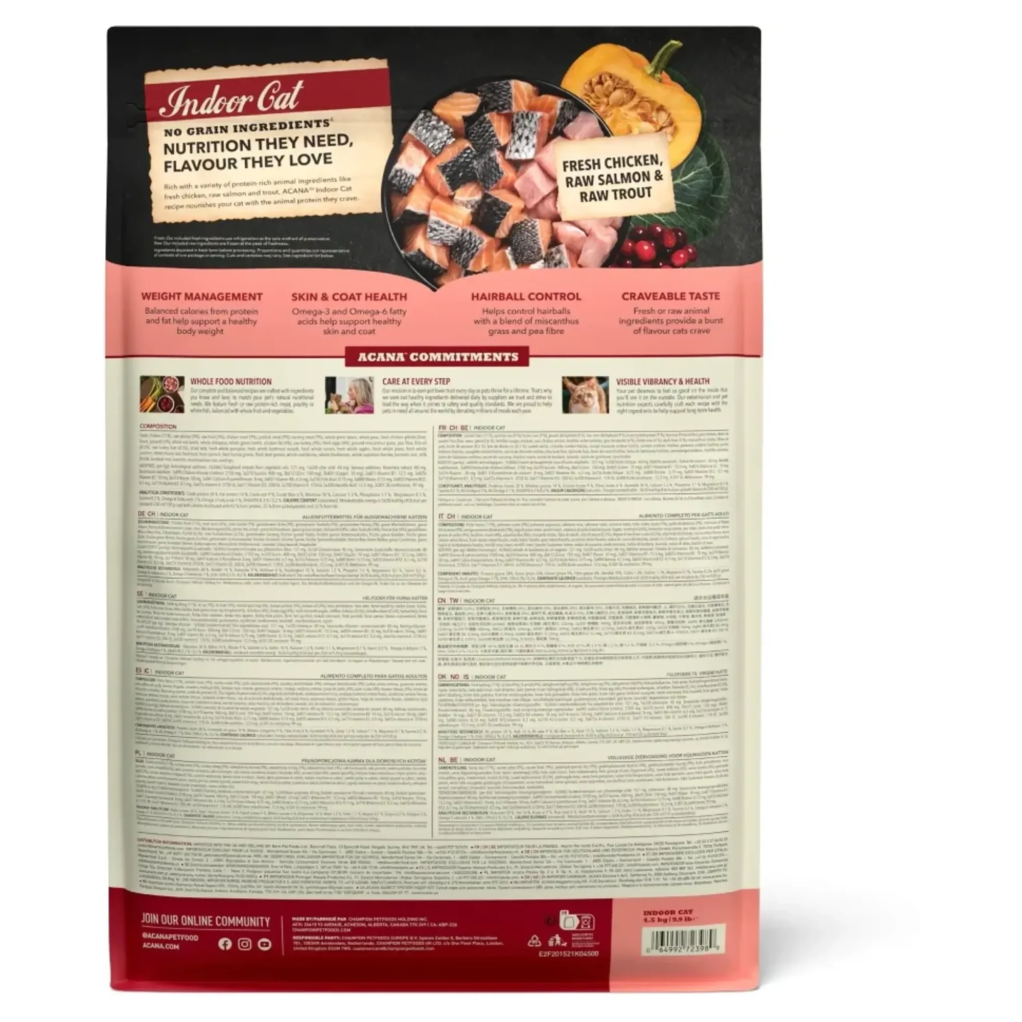 Acana Acana Highest Protein Indoor Sterilised Kısır Kedi Maması 4.5 KG — Kuru Mama, 4.5 kg — Görsel 2