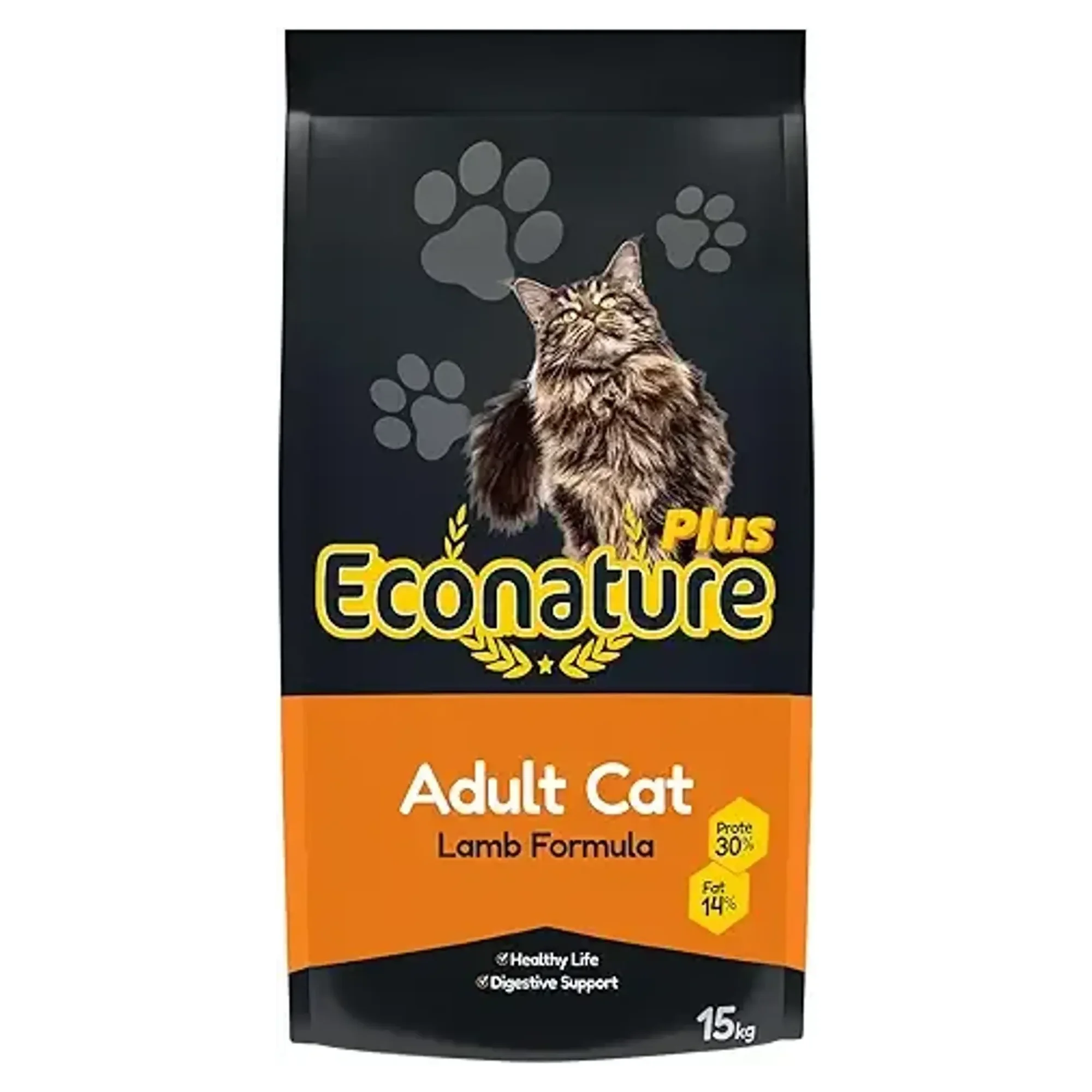 Econature Plus Lamb Formula Kuzu Etli Yetişkin Kedi Maması 15 KG