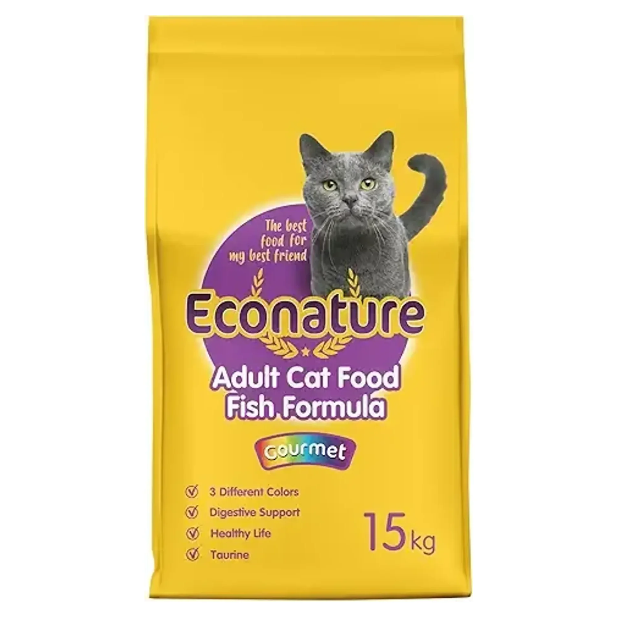 Econature Gourmet Fish Formula Balıklı Yetişkin Kedi Maması 15 KG