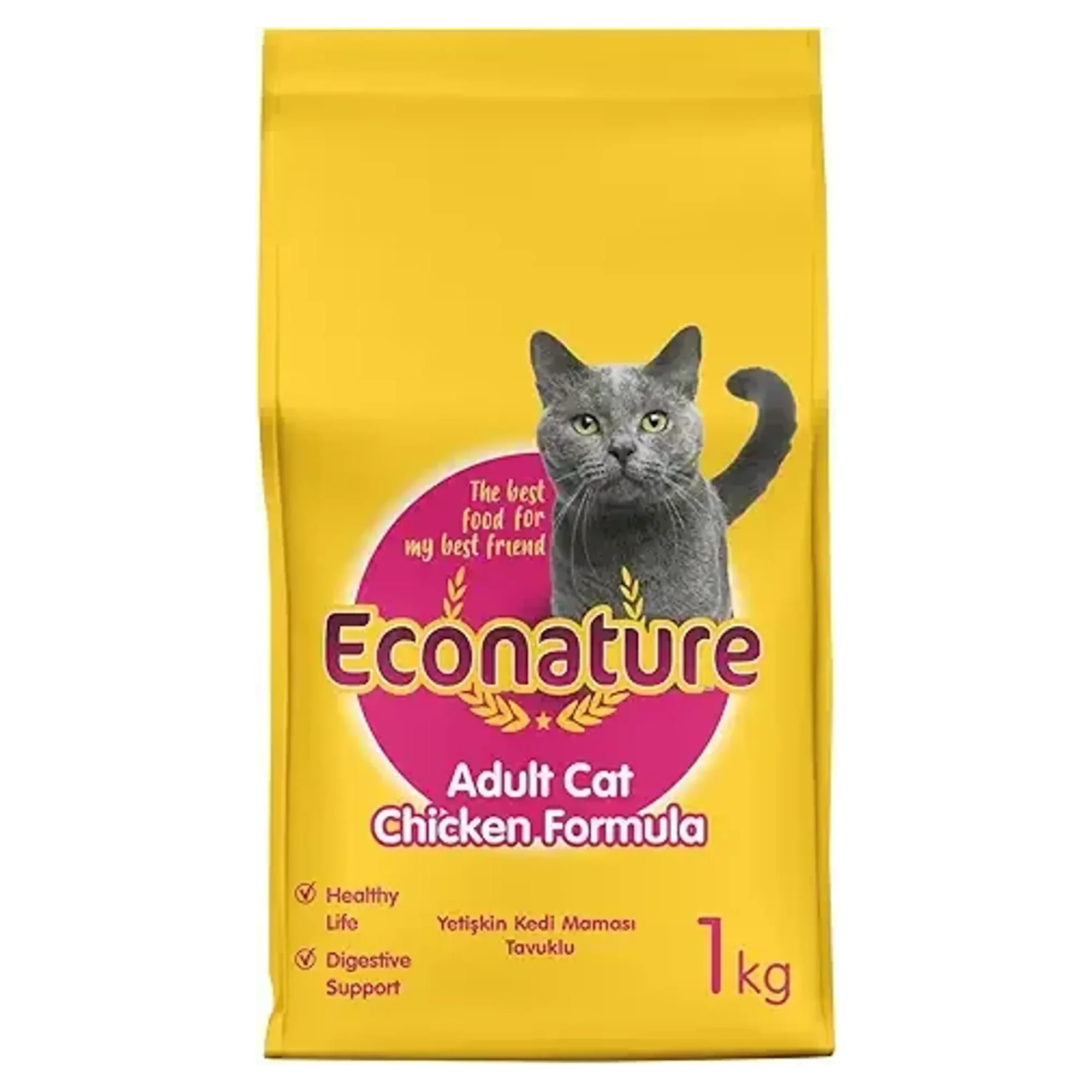 Econature Chicken Formula Tavuklu Yetişkin Kedi Maması 1 KG