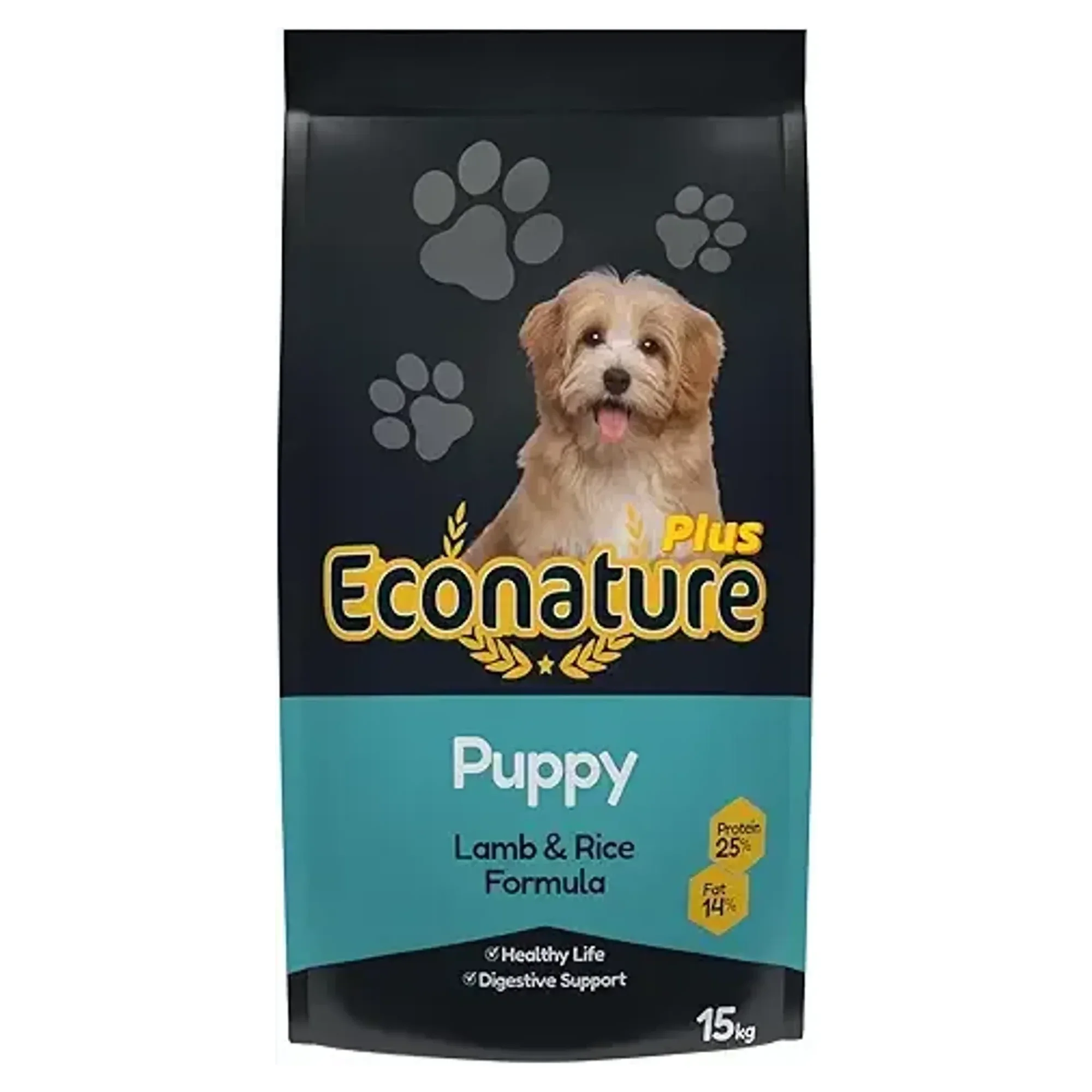 Econature Plus Lamb&Rice Formula Kuzu Etli ve Pirinçli Yavru Köpek Maması 15 KG