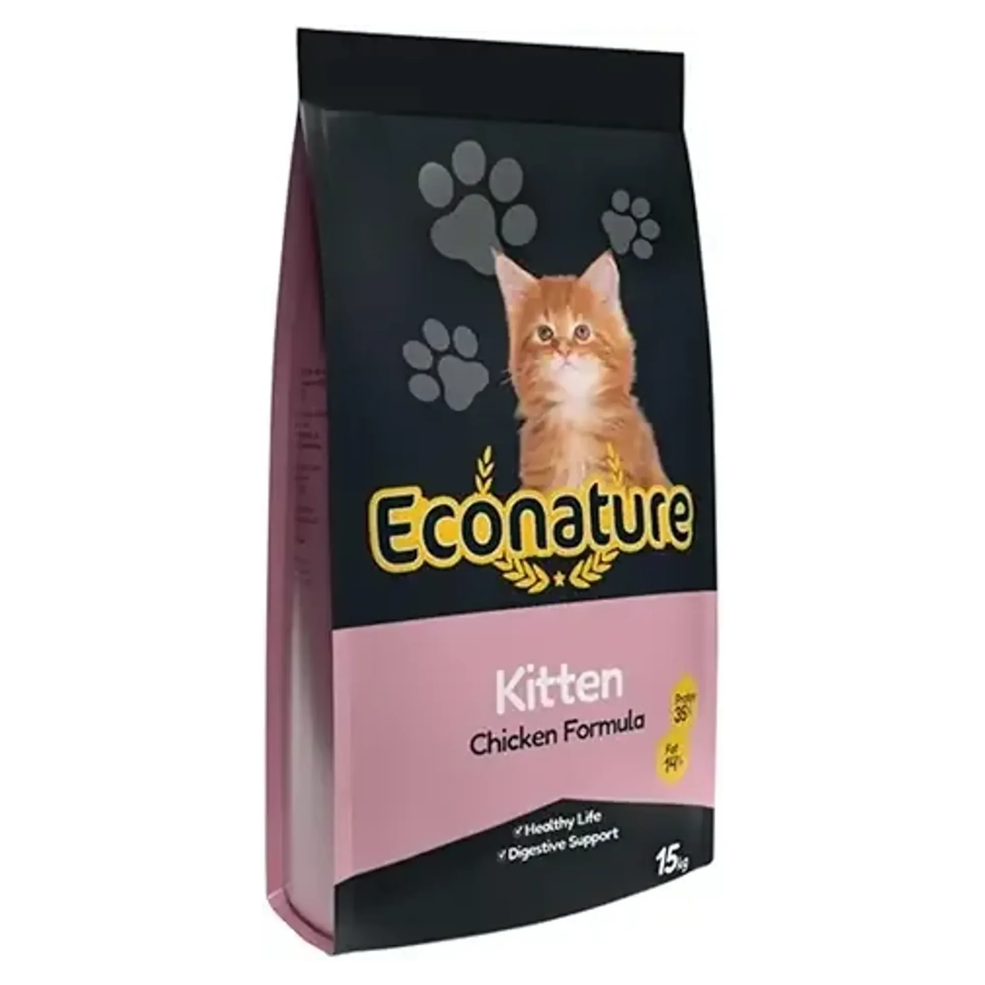 Econature Plus Chicken Formula Tavuklu Yavru Kedi Maması 15 KG