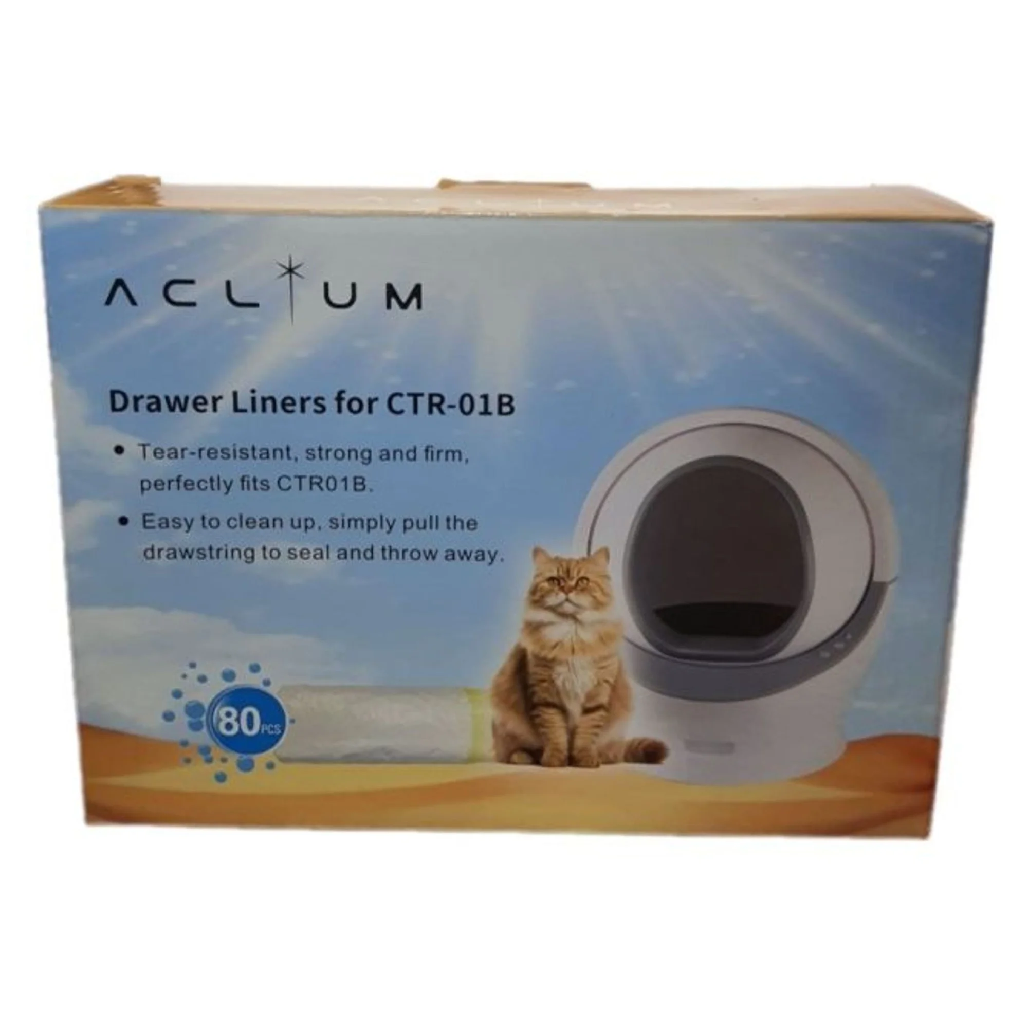 Aclium Aclıum Kedi Tuvaleti Kaka Poşeti 80'li