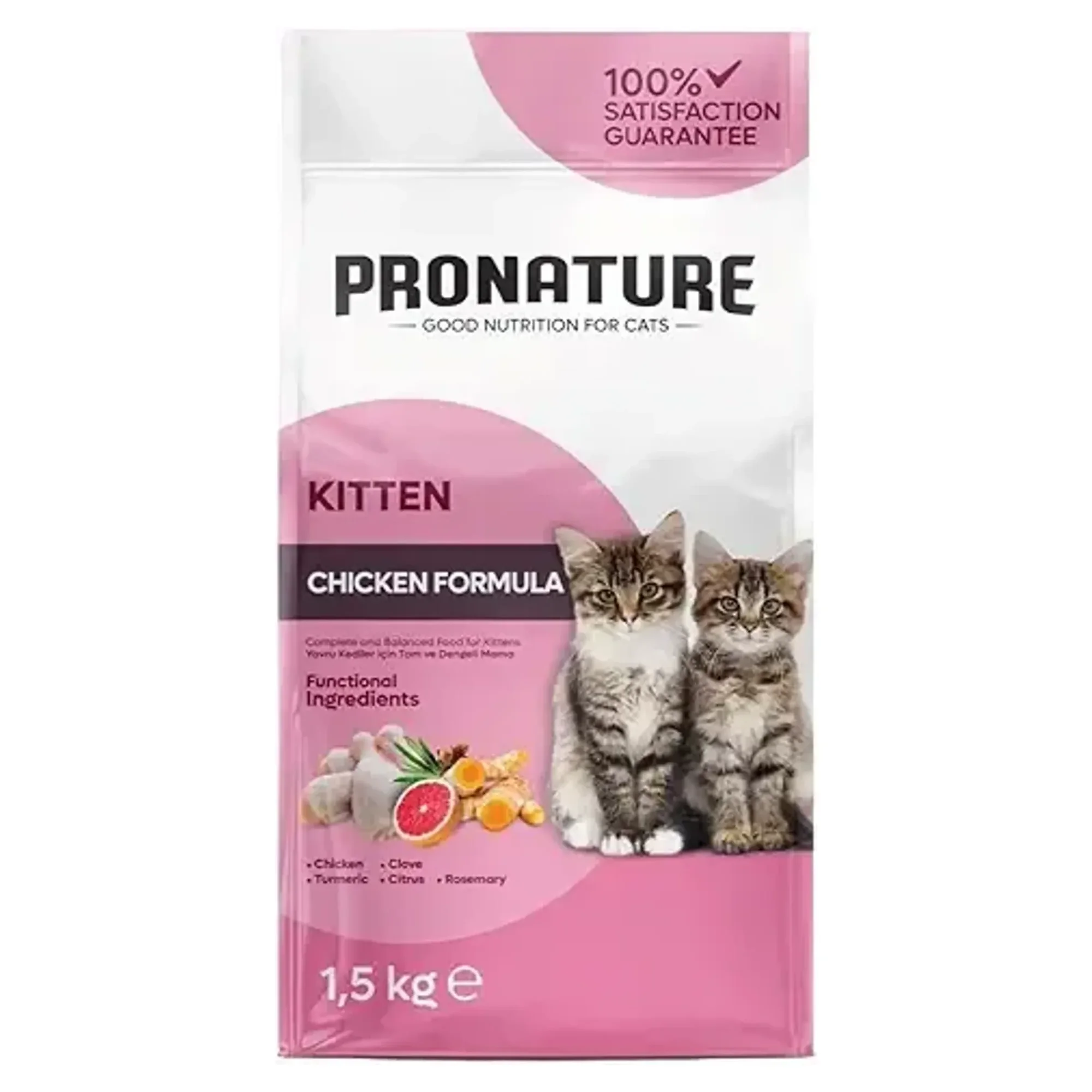 Pronature Yavru Kuru Kedi Maması - Tavuk Etli Ve Pirinçli - 1.5KG
