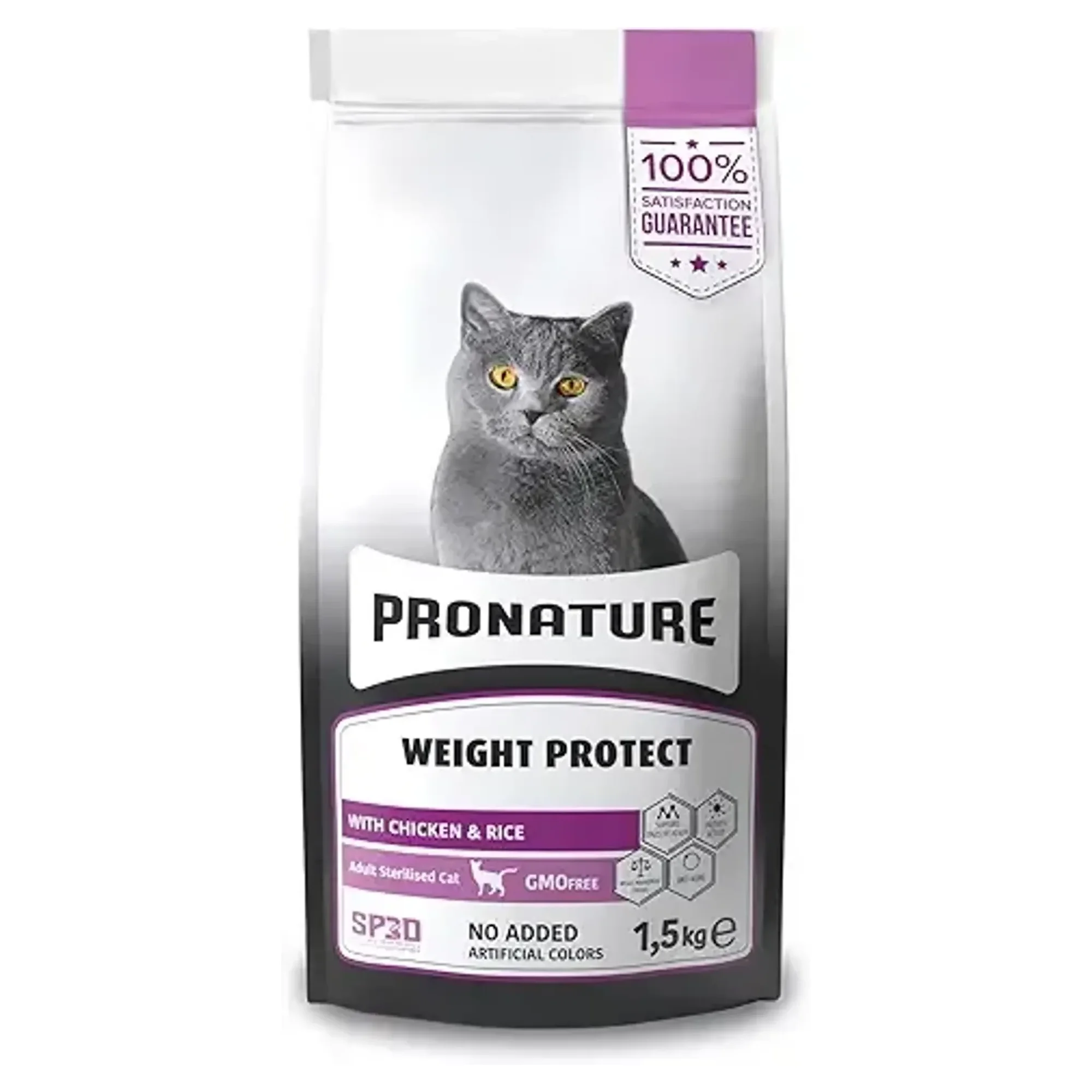 Pronature Kısırlaştırılmış Yetişkin Kuru Kedi Maması - Tavuk Etli Ve Pirinçli - 1.5KG