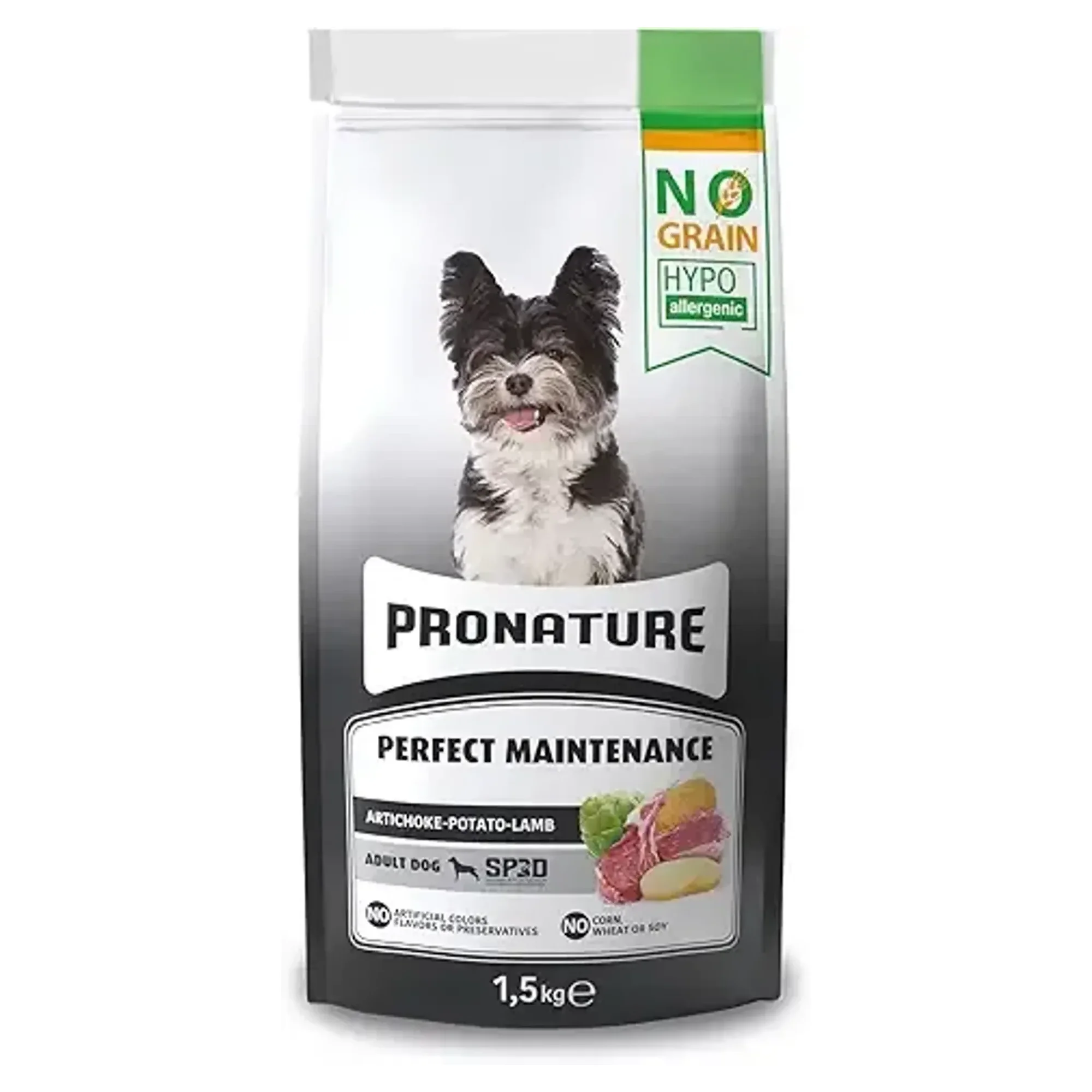 Pronature Tahılsız Yetişkin Kuru Köpek Maması - Kuzu Etli Patatesli Ve Enginarlı - 1.5KG