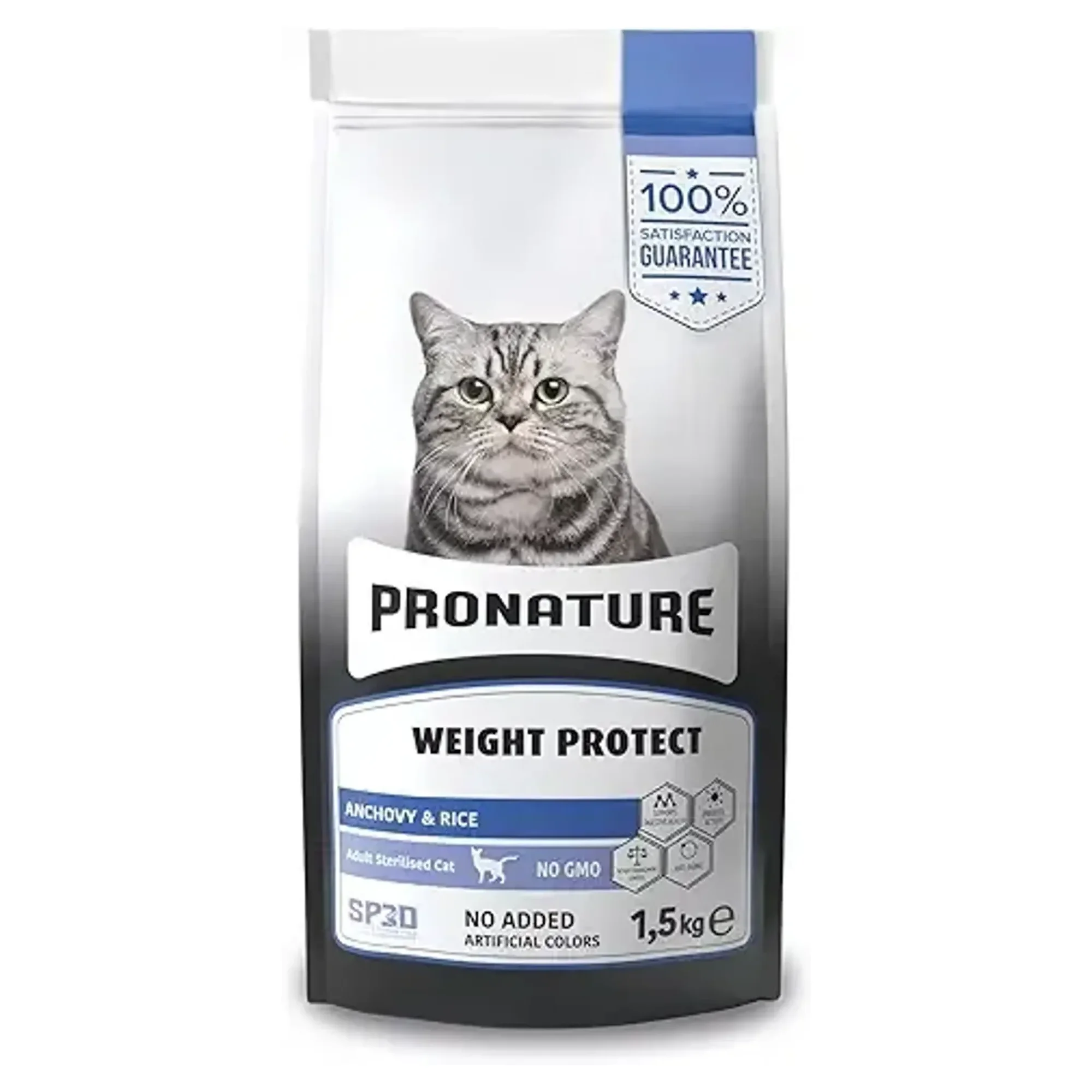 Pronature Pronature Kısırlaştırılmış Yetişkin Kuru Kedi Maması - Hamsili Ve Pirinçli - 1.5KG