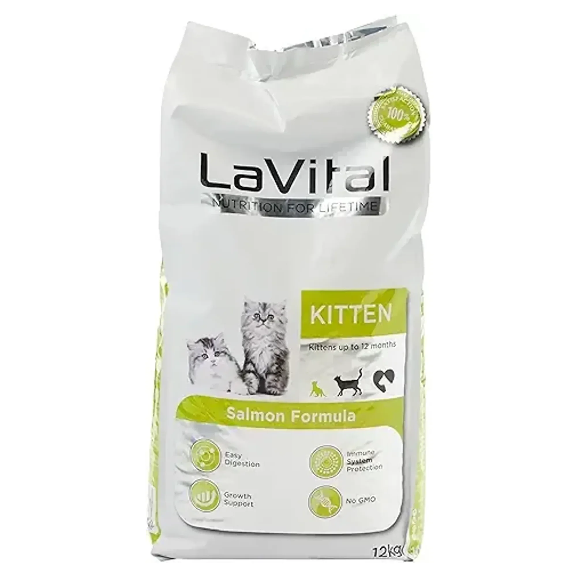 LaVital Yavru Kuru Kedi Maması (Kitten) Somonlu 12KG