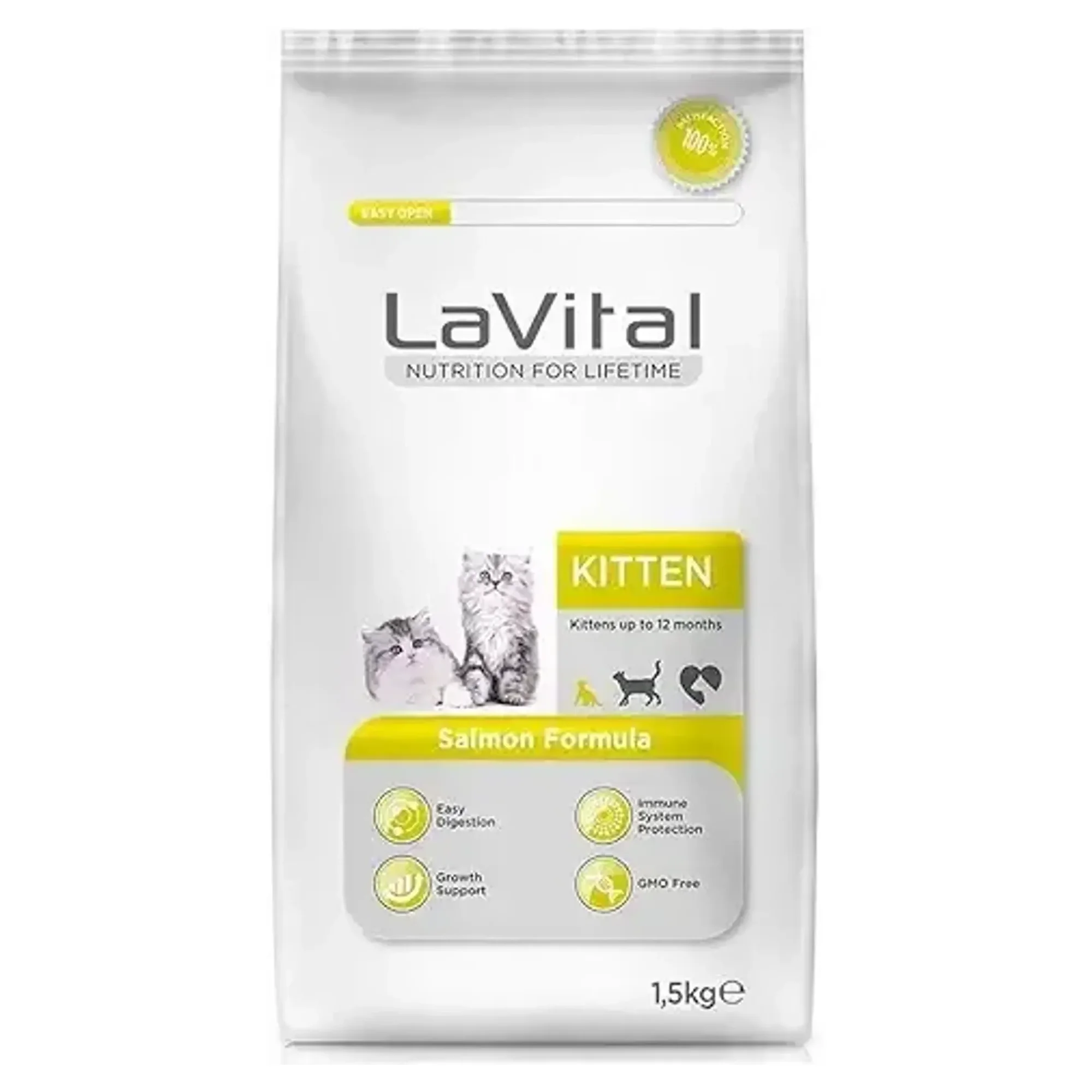 LaVital Yavru Kuru Kedi Maması (Kitten) Somonlu 1,5KG
