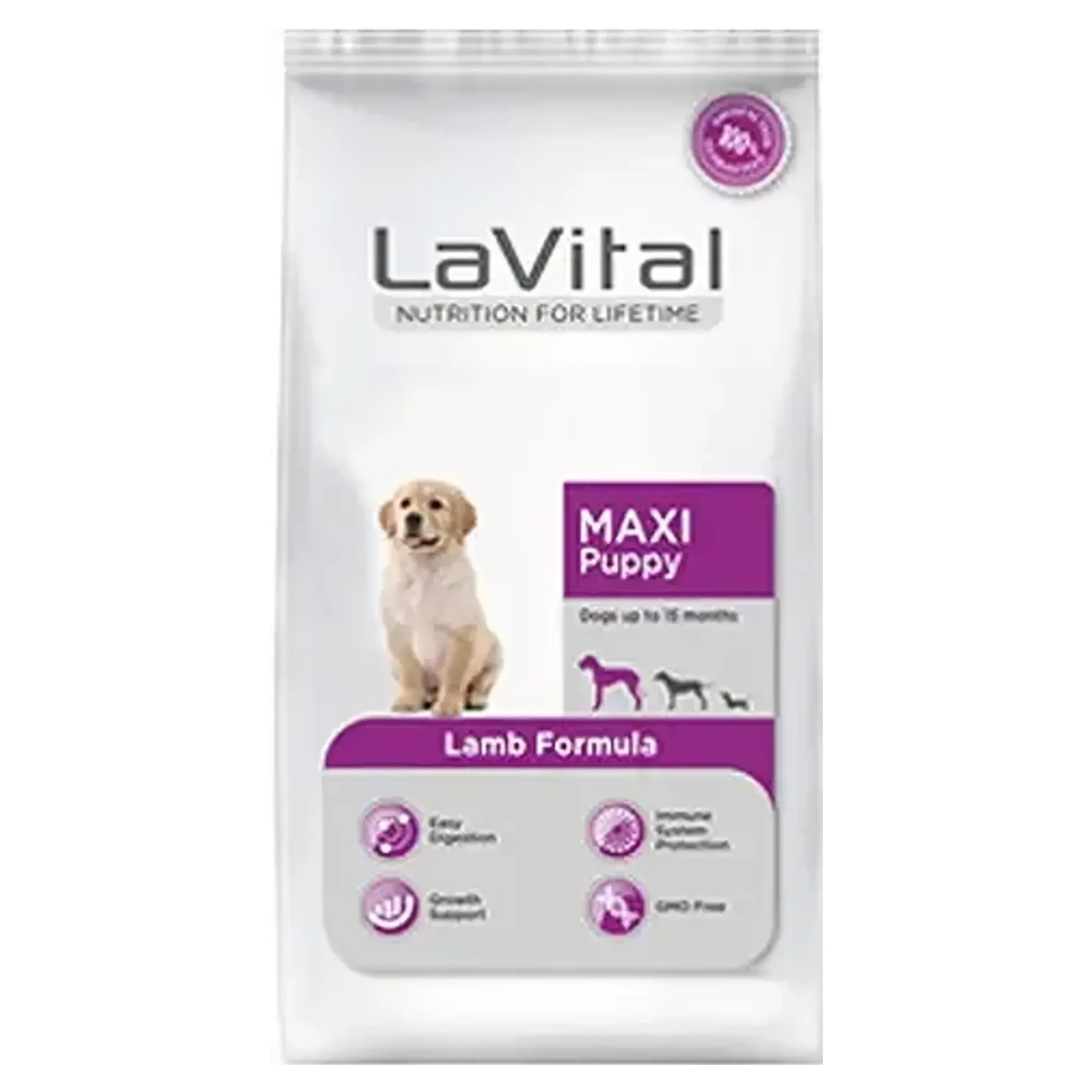 LaVital LaVital Büyük Irk Yavru Kuru Köpek Maması (Maxi Puppy) Kuzu Etli 3KG