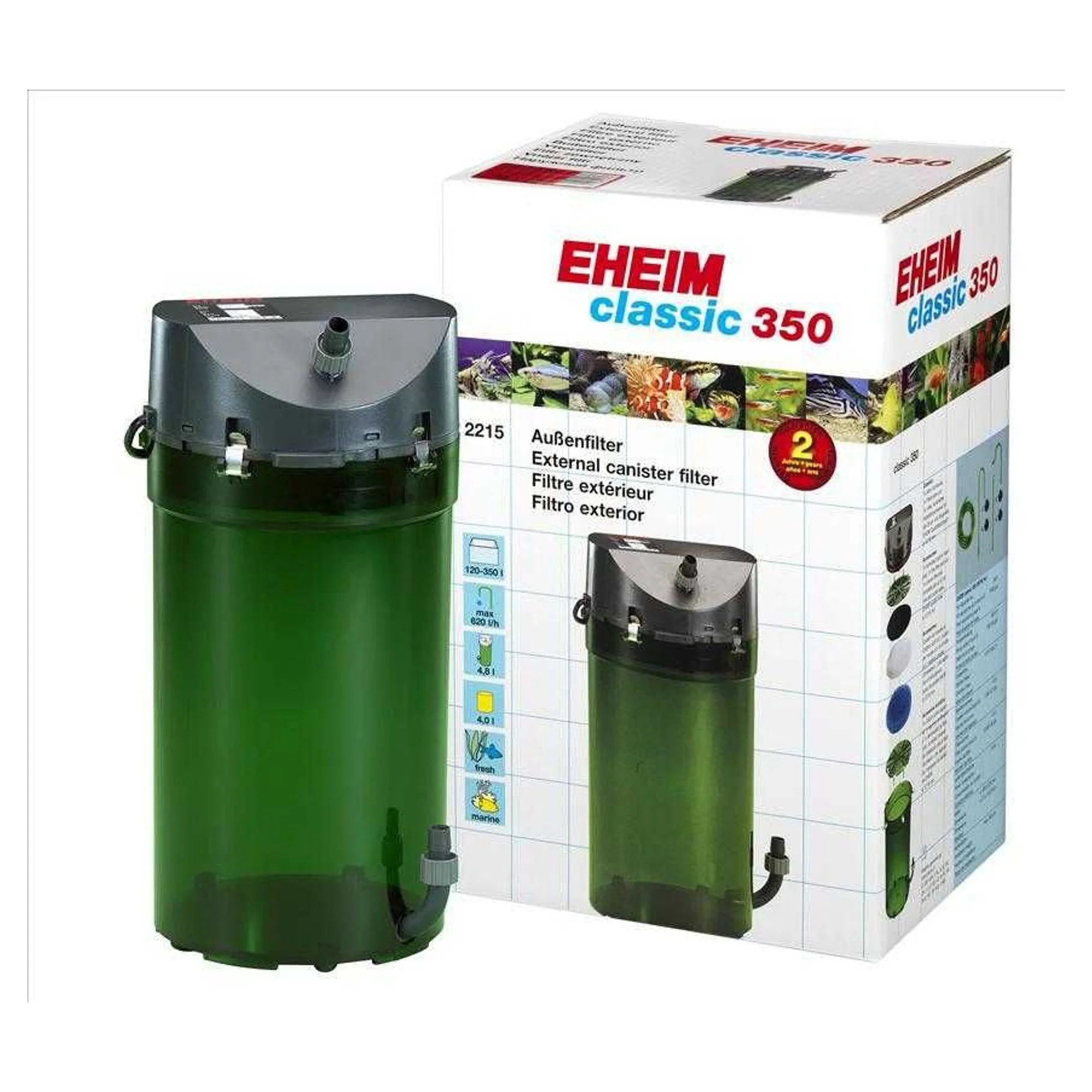 Eheim Classic 350 Akvaryum Dış Filtre Balık (2215-01)