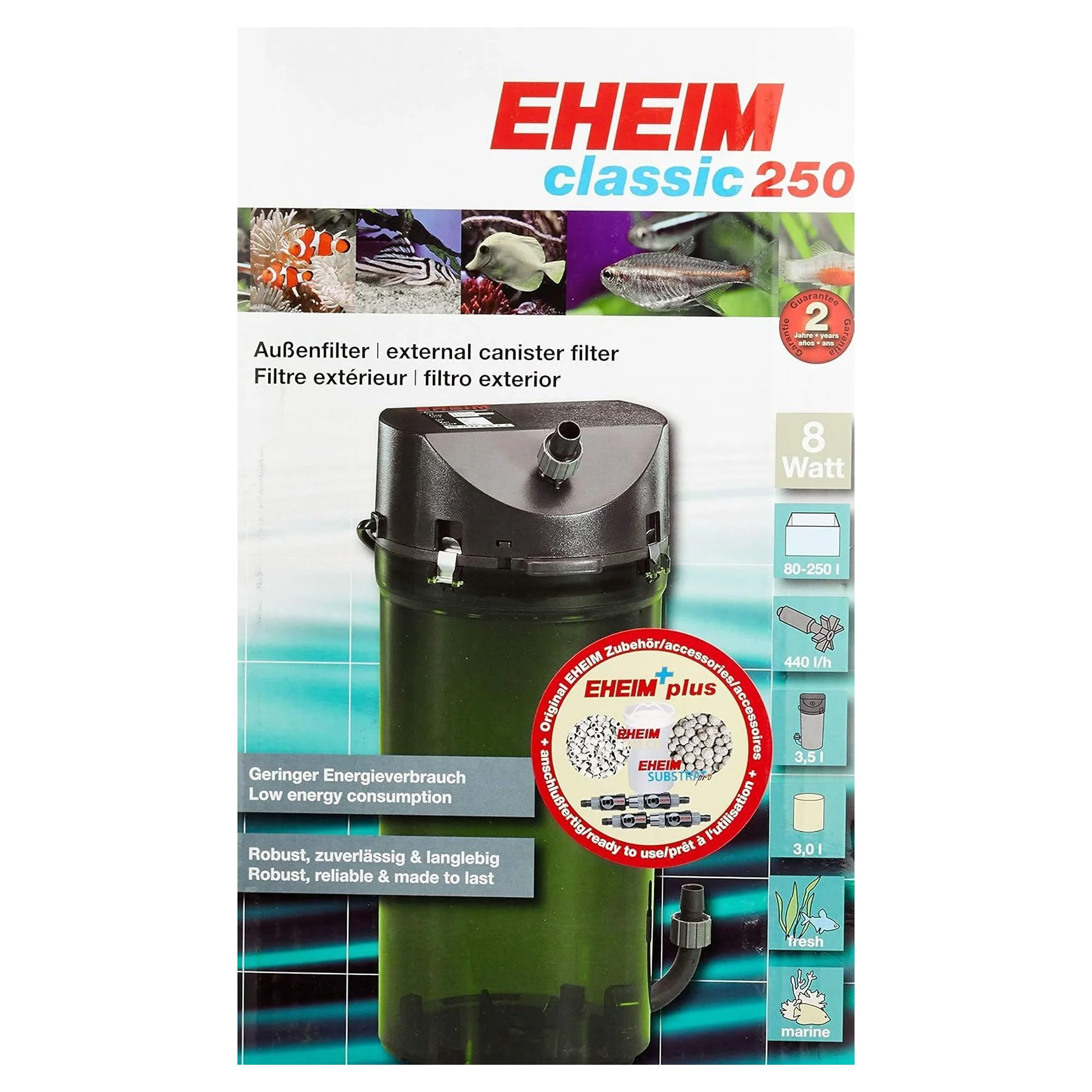 Eheim Classic 350 Akvaryum Dış Filtre (2215-02) — Filtreler, 3.2 kg — Görsel 3