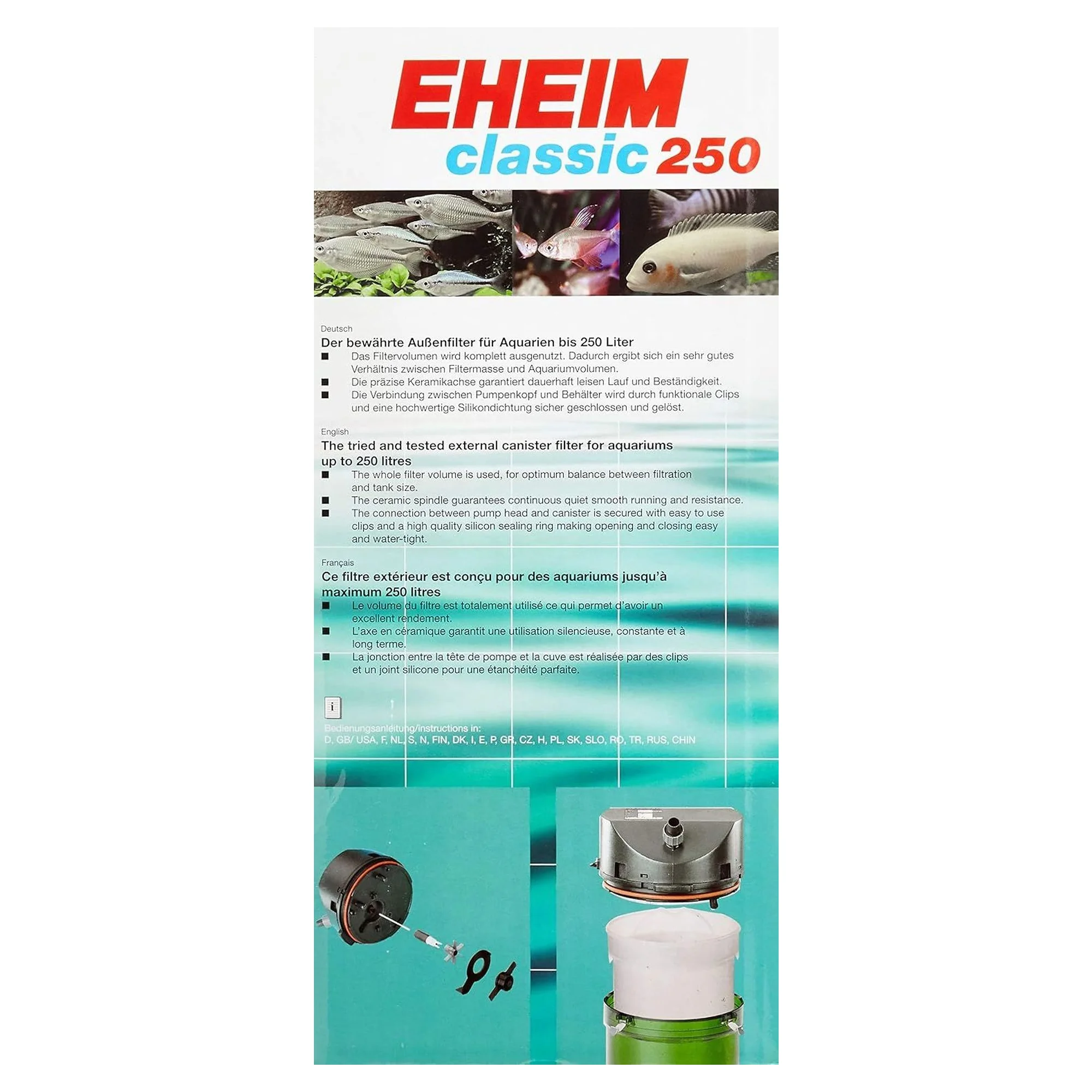 Eheim Classic 350 Akvaryum Dış Filtre (2215-02) — Filtreler, 3.2 kg — Görsel 4