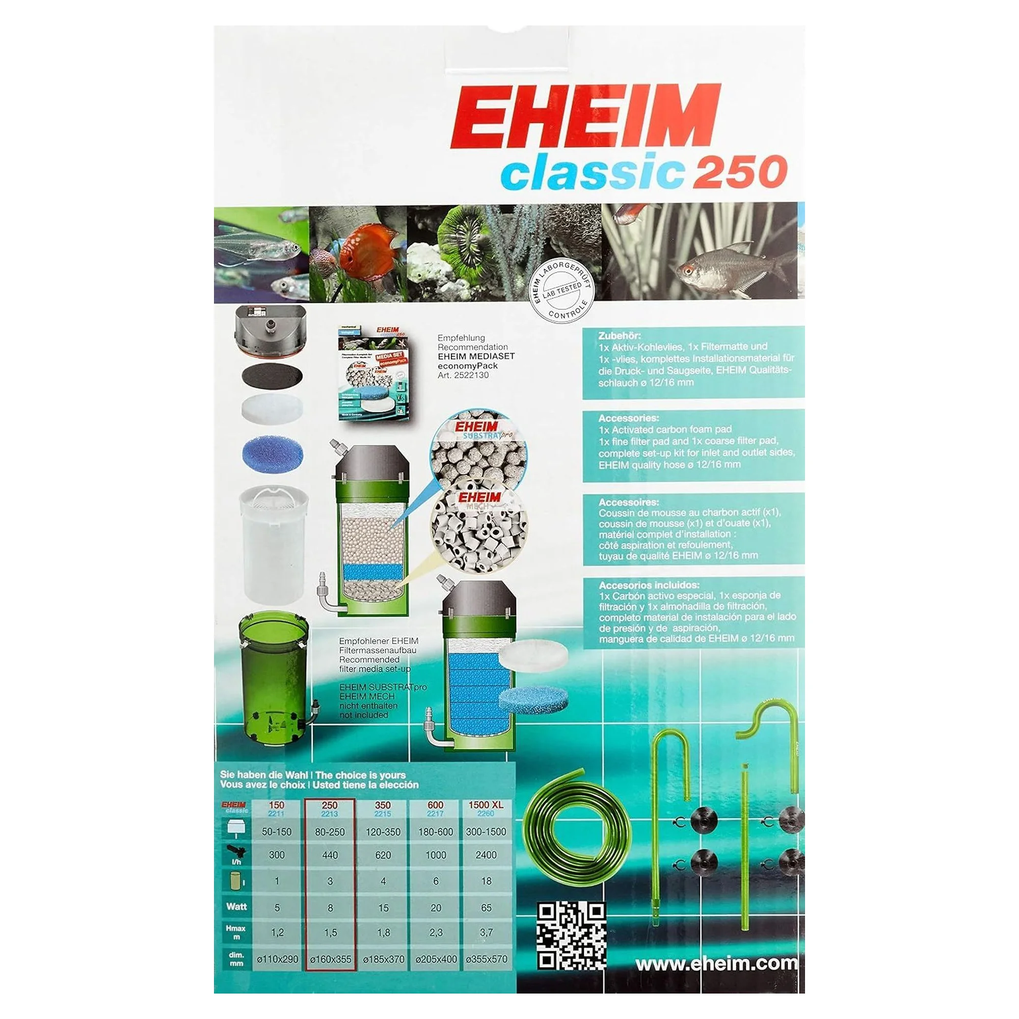 Eheim Classic 350 Akvaryum Dış Filtre (2215-02) — Filtreler, 3.2 kg — Görsel 5