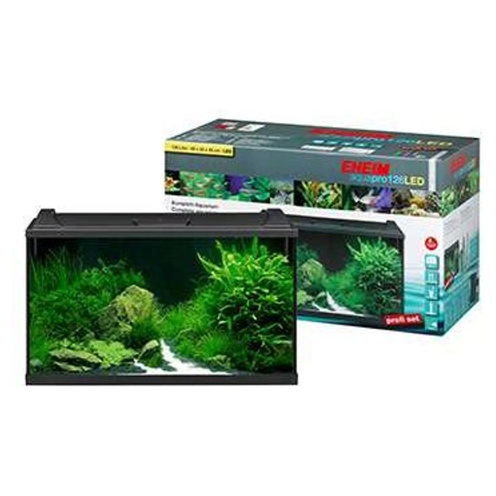 Eheim Aquapro 126 Akvaryum Başlangıç Seti Sİyah (LED Aydınlatma/filtre/filtre medyası/ısıtıcı)