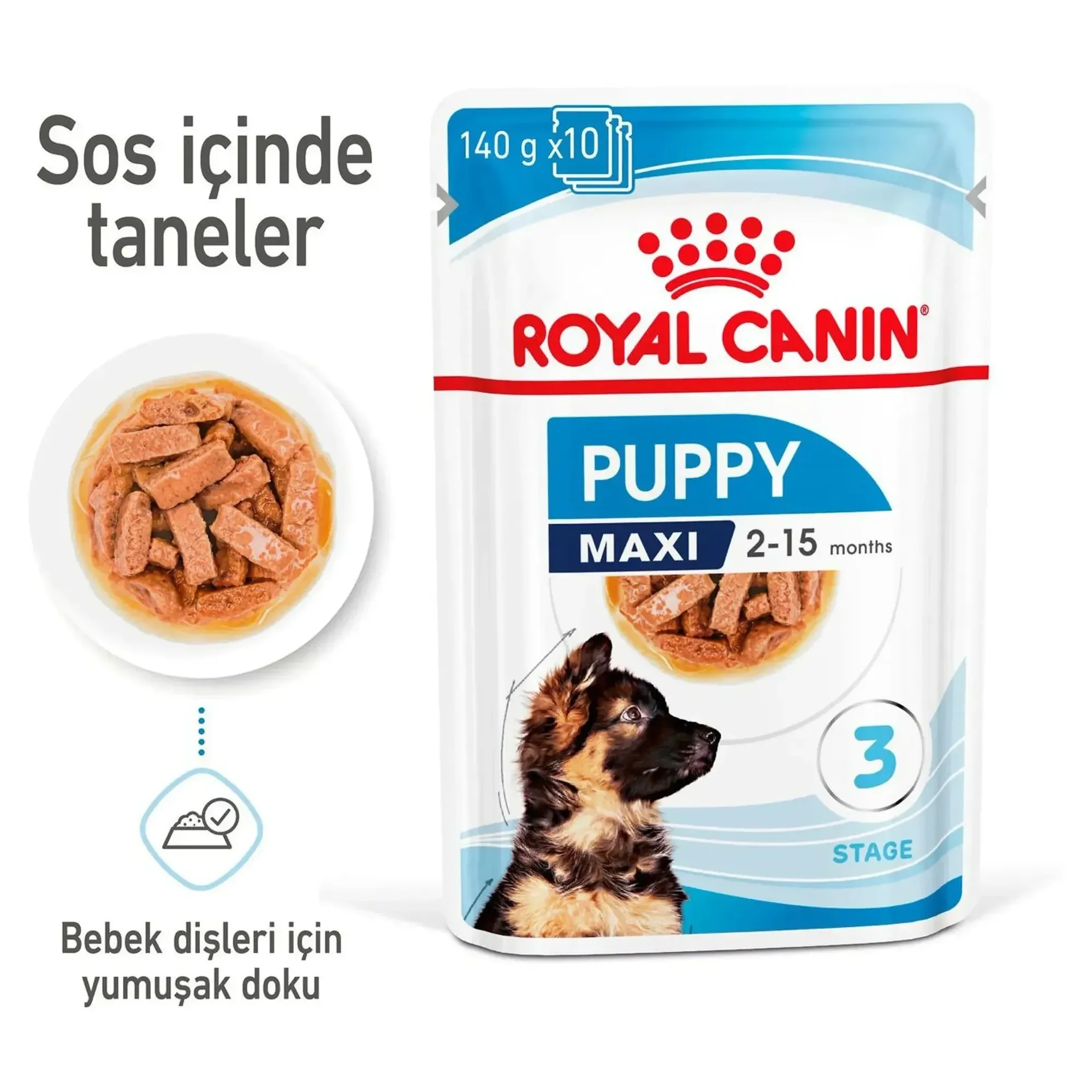 Royal Canin Royal Canin Sos İçinde Büyük Irk Yavru Köpek Konservesi 140 G — Normal, 150 g — Görsel 4