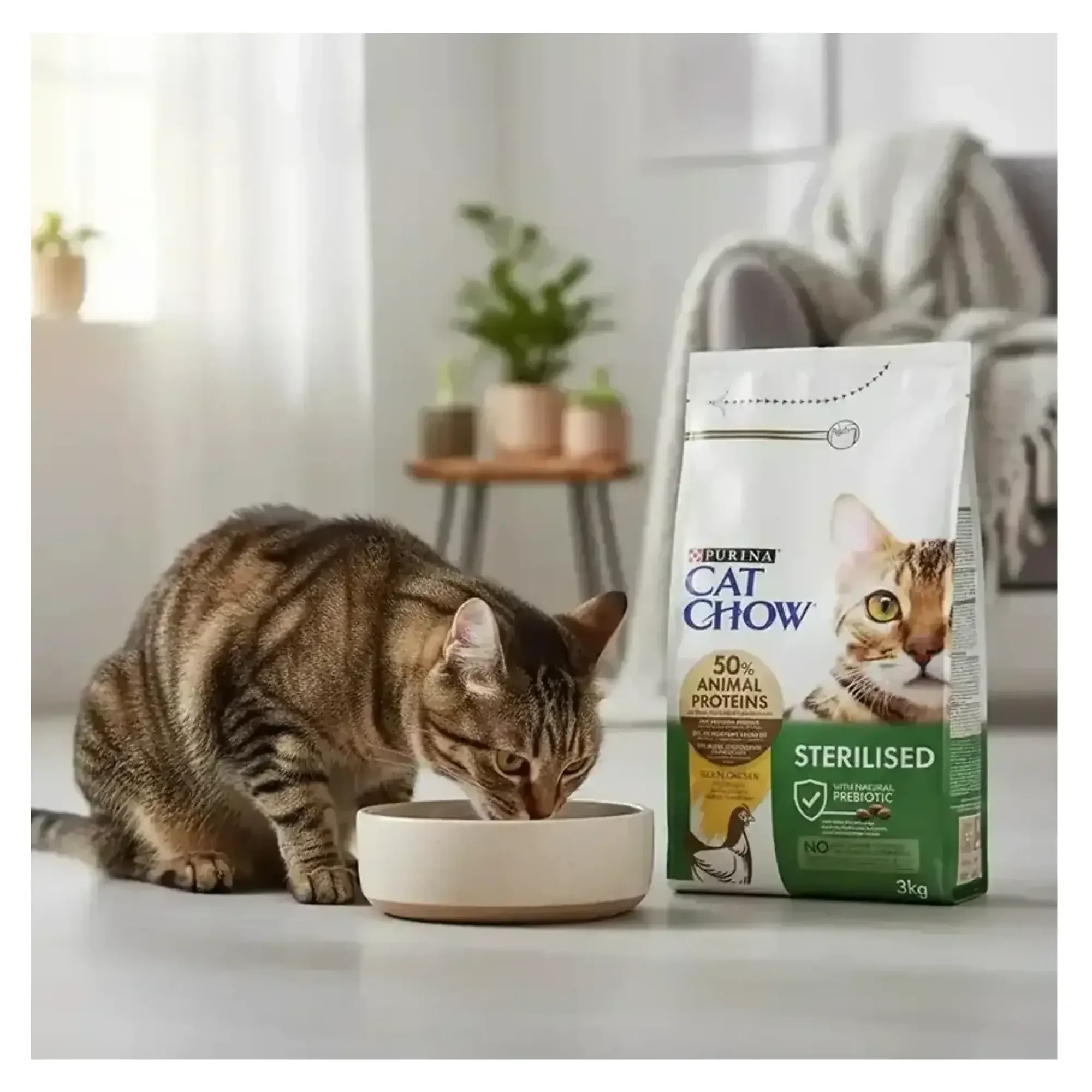 Purina Cat Chow Purina Cat Chow Sterilised Tavuklu Kısırlaştırılmış Yetişkin Kedi Maması 3 KG — 3 kg — Görsel 2