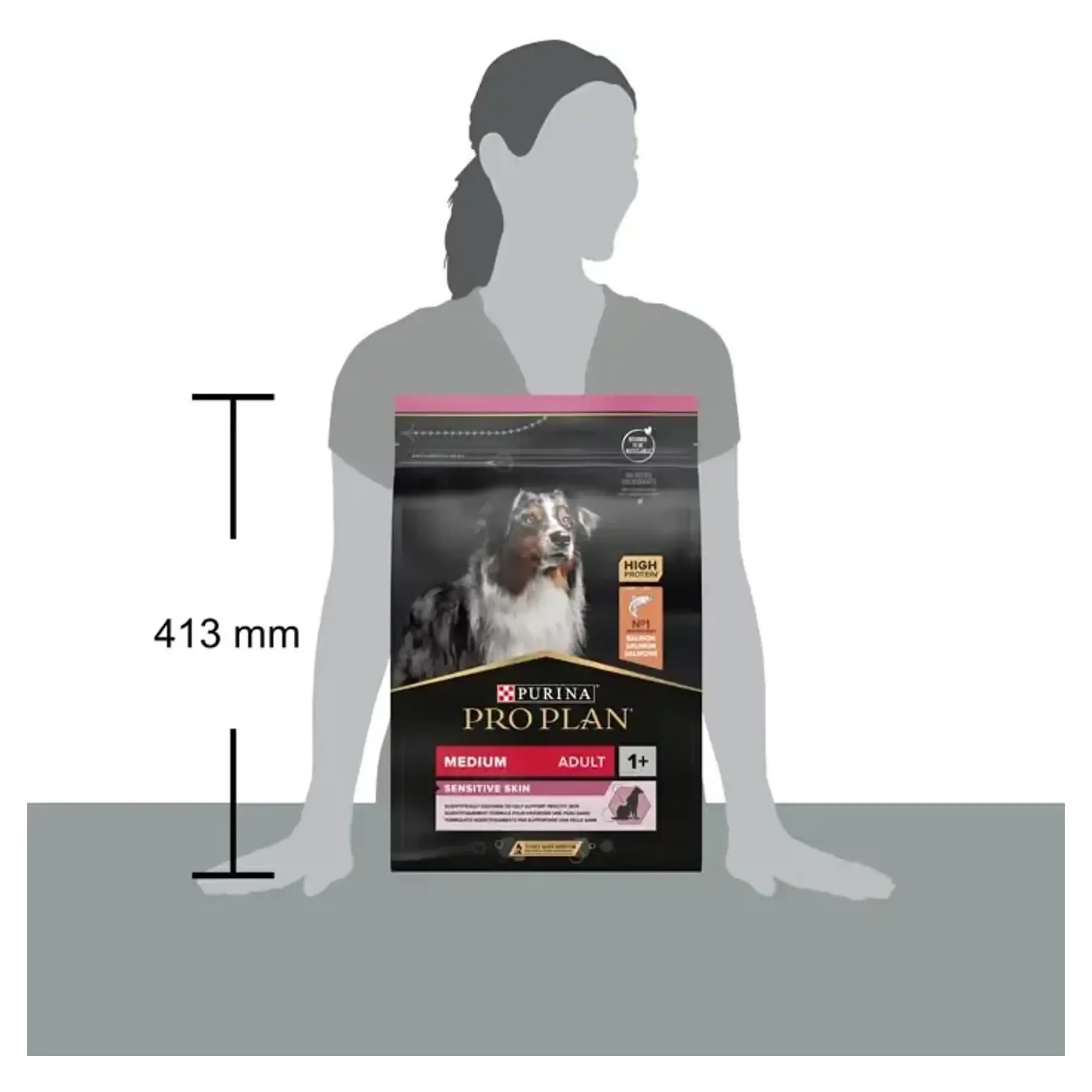 Pro Plan Pro Plan Hassas Deri için Somonlu Orta Irk Yetişkin Köpek Maması 3 KG — 3 kg — Görsel 2