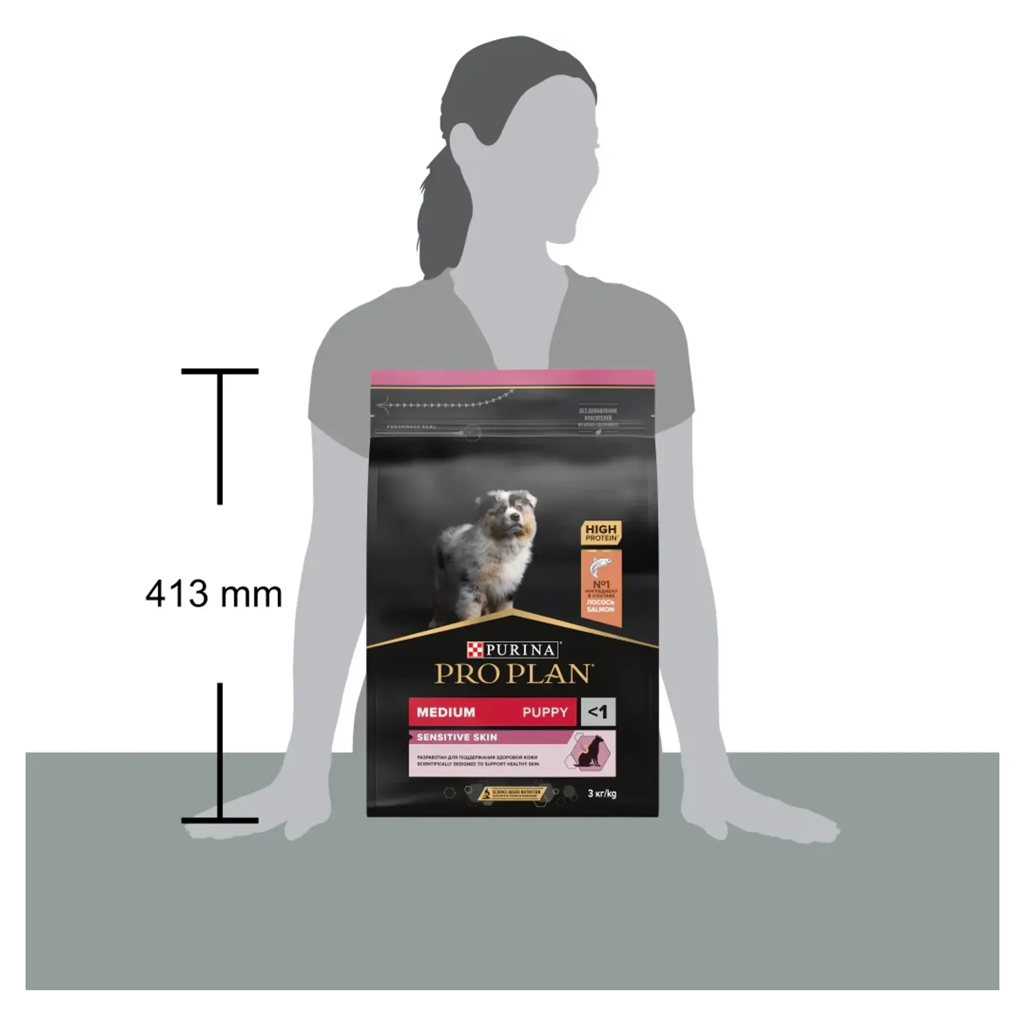 Pro Plan Pro Plan Medium Puppy Sensitive Skin Somonlu Hassas Derili Orta Irk Yavru Köpek Maması 3 KG — 3 kg — Görsel 4