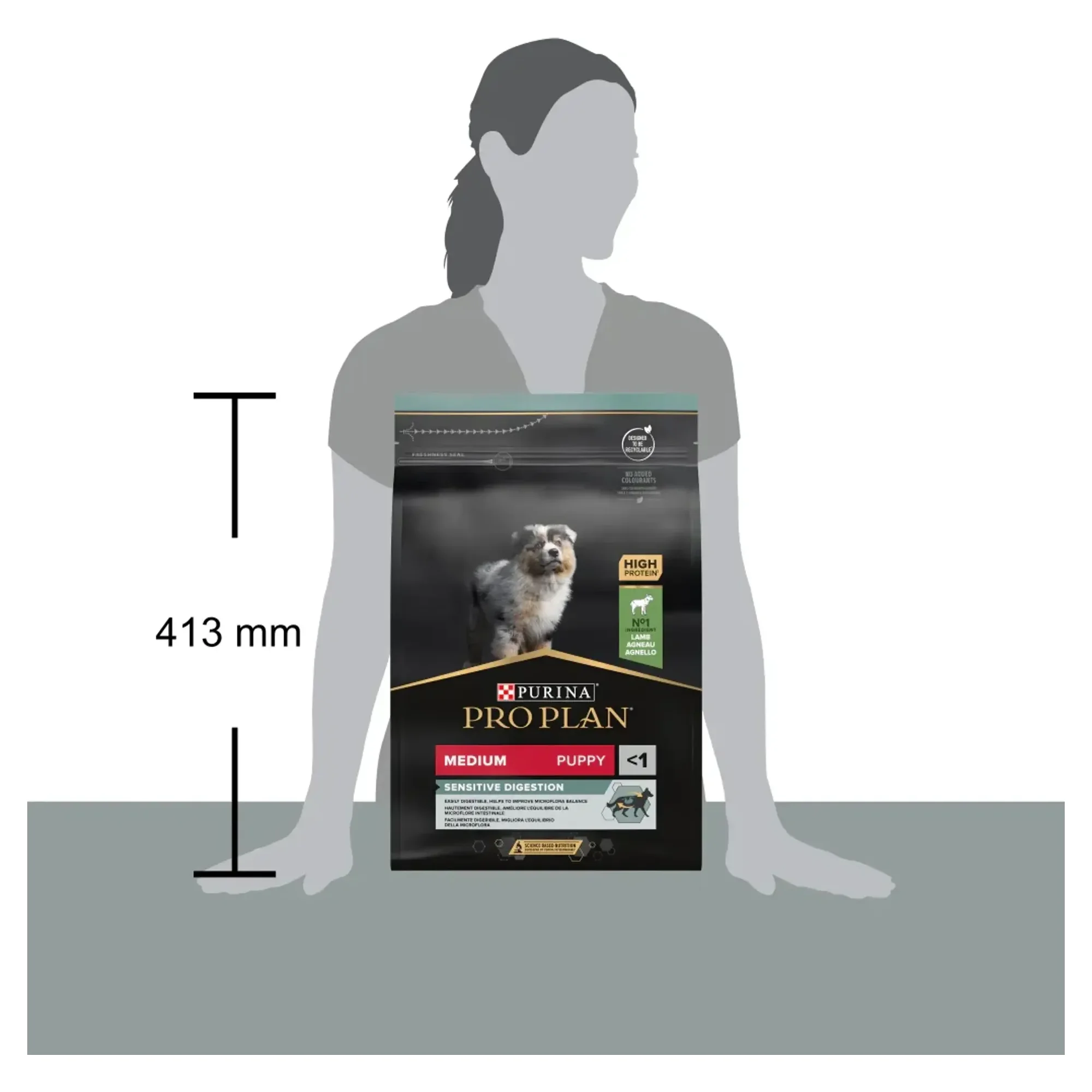Pro Plan Pro Plan Hassas Sindirim için Orta Irk Yavru Köpek Maması 3 KG — 3.3 kg — Görsel 4