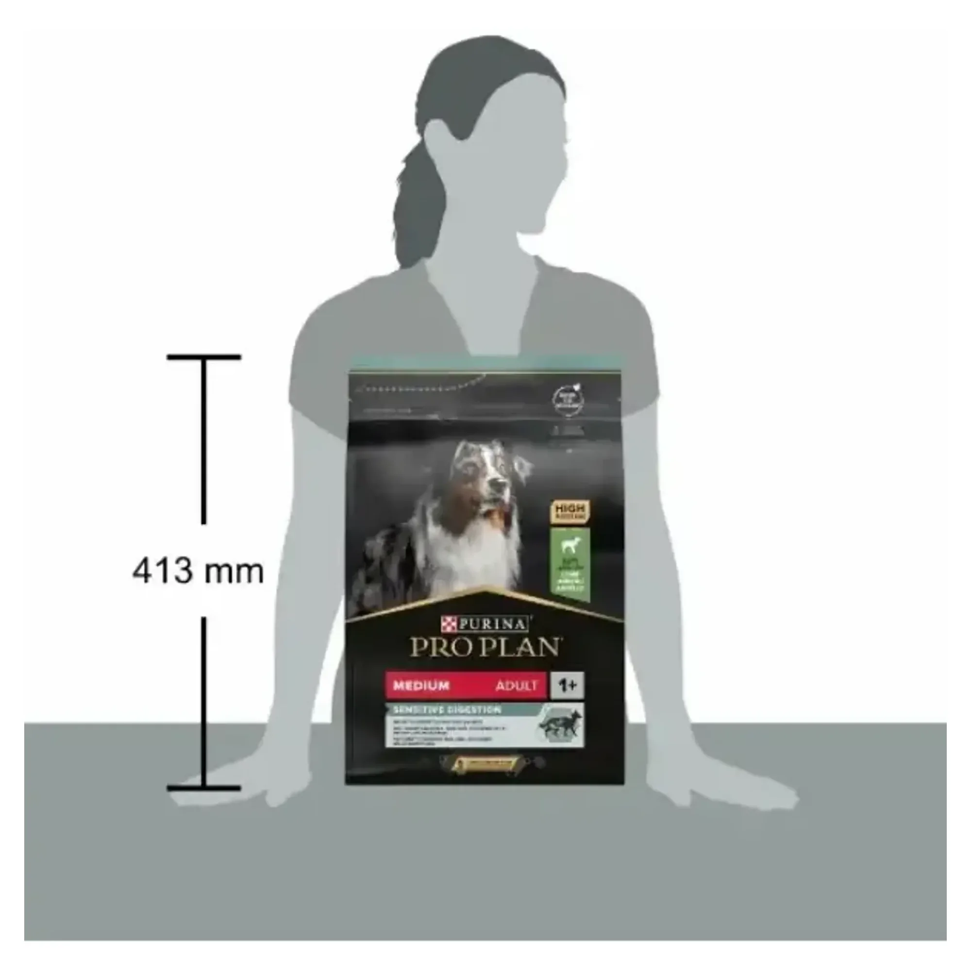 Pro Plan Medium Adult Sensitive Digestion Kuzulu Hassas Sindirimli Yetişkin Köpek Maması 3 KG — Hassas Deri, 3.3 kg — Görsel 3