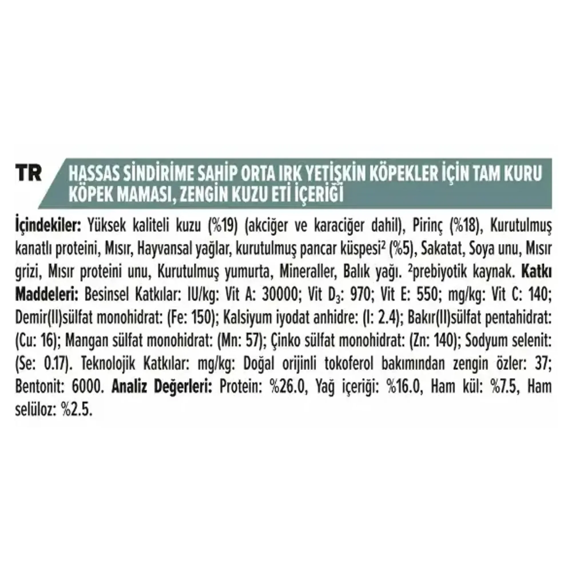Pro Plan Pro Plan Medium Adult Hassas Sindirim Kuzulu Yetişkin Köpek Maması 14 KG — 14.2 kg — Görsel 4