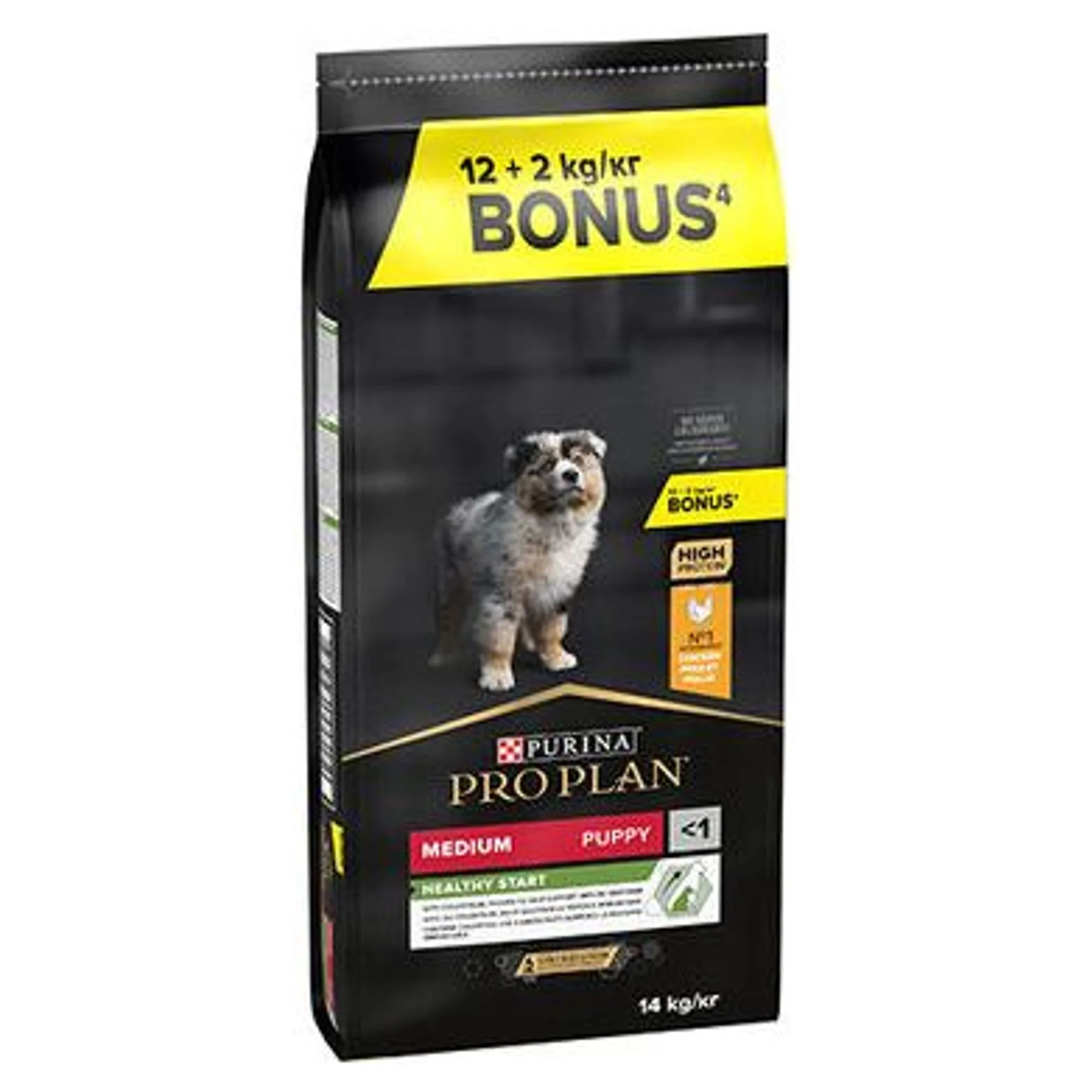 Pro Plan Pro PlanTavuklu Orta Irk Yavru Köpek Maması 12 + 2 KG 