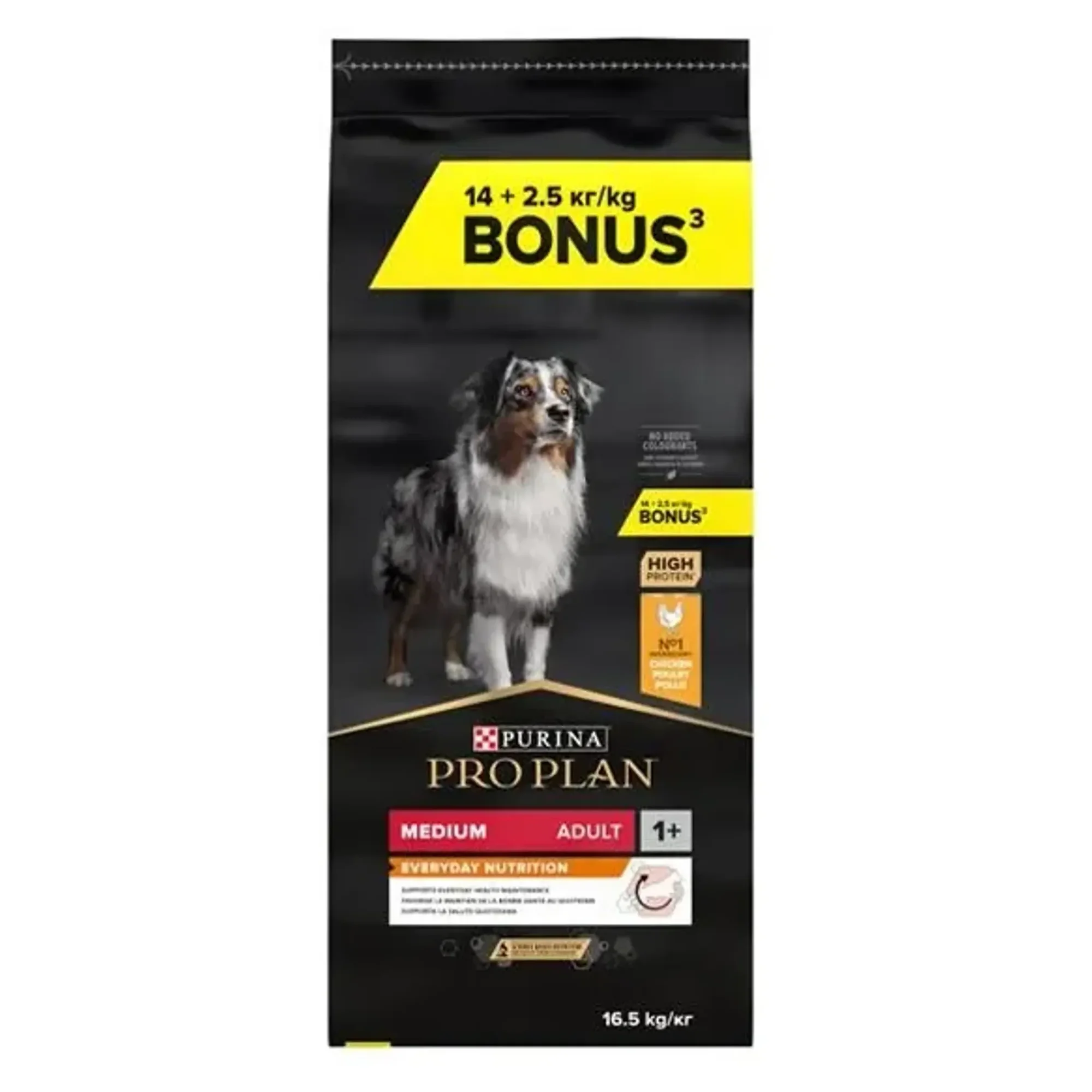 Pro Plan Pro Plan Tavuklu Orta Irk Yetişkin Köpek Maması 16.5 KG