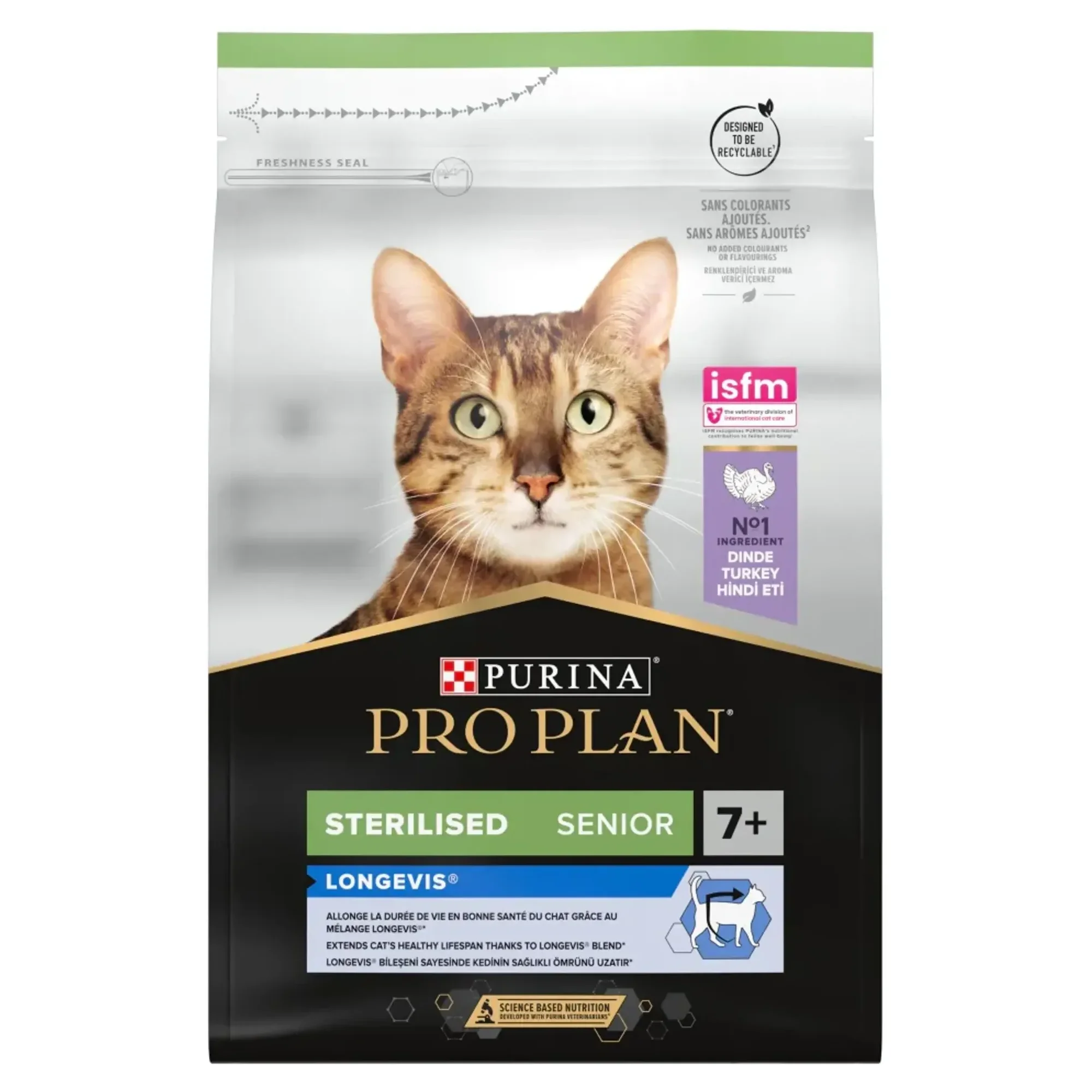 Pro Plan Sterilised 7+ Yaş Hindili Kısırlaştırılmış Yaşlı Kedi Maması 3 KG — Görsel 2