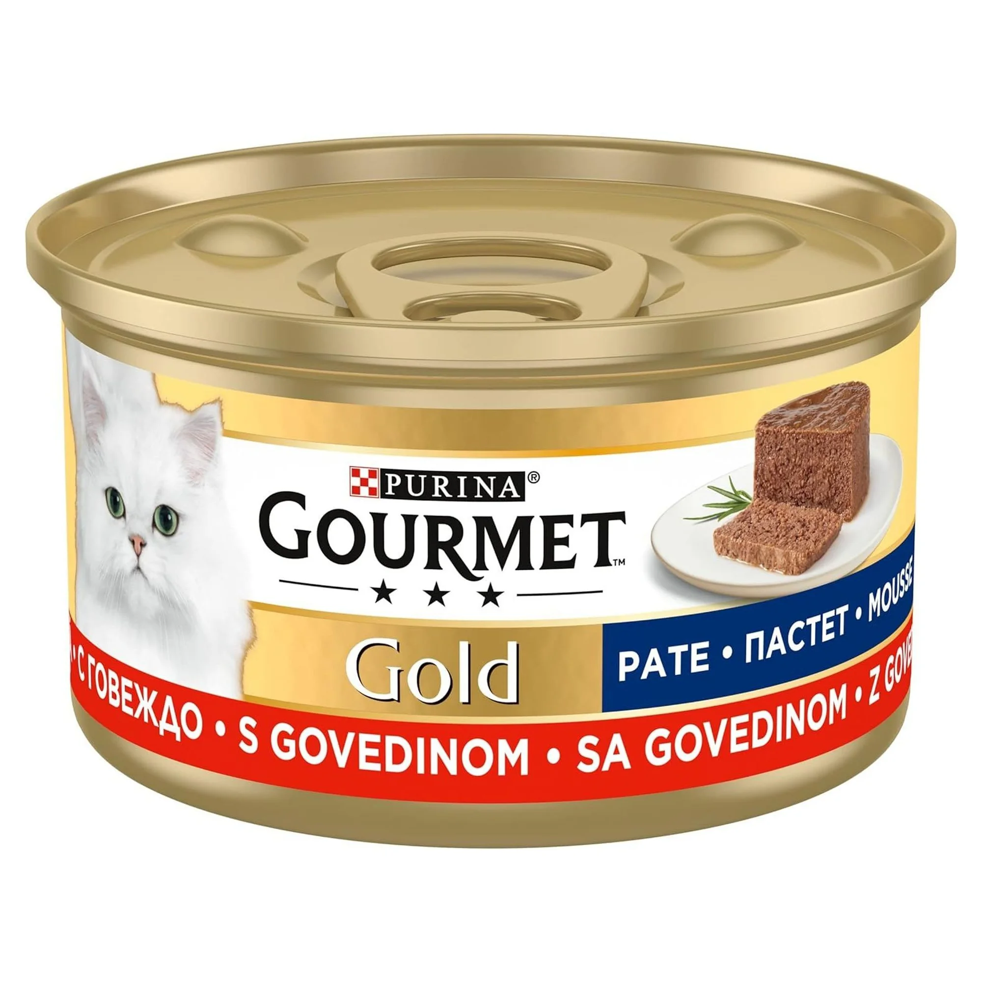 Gourmet Gold Kıyılmış Sığır Etli Yetişkin Kedi Yaş Maması 85 G — Konserve, 90 g — Görsel 2