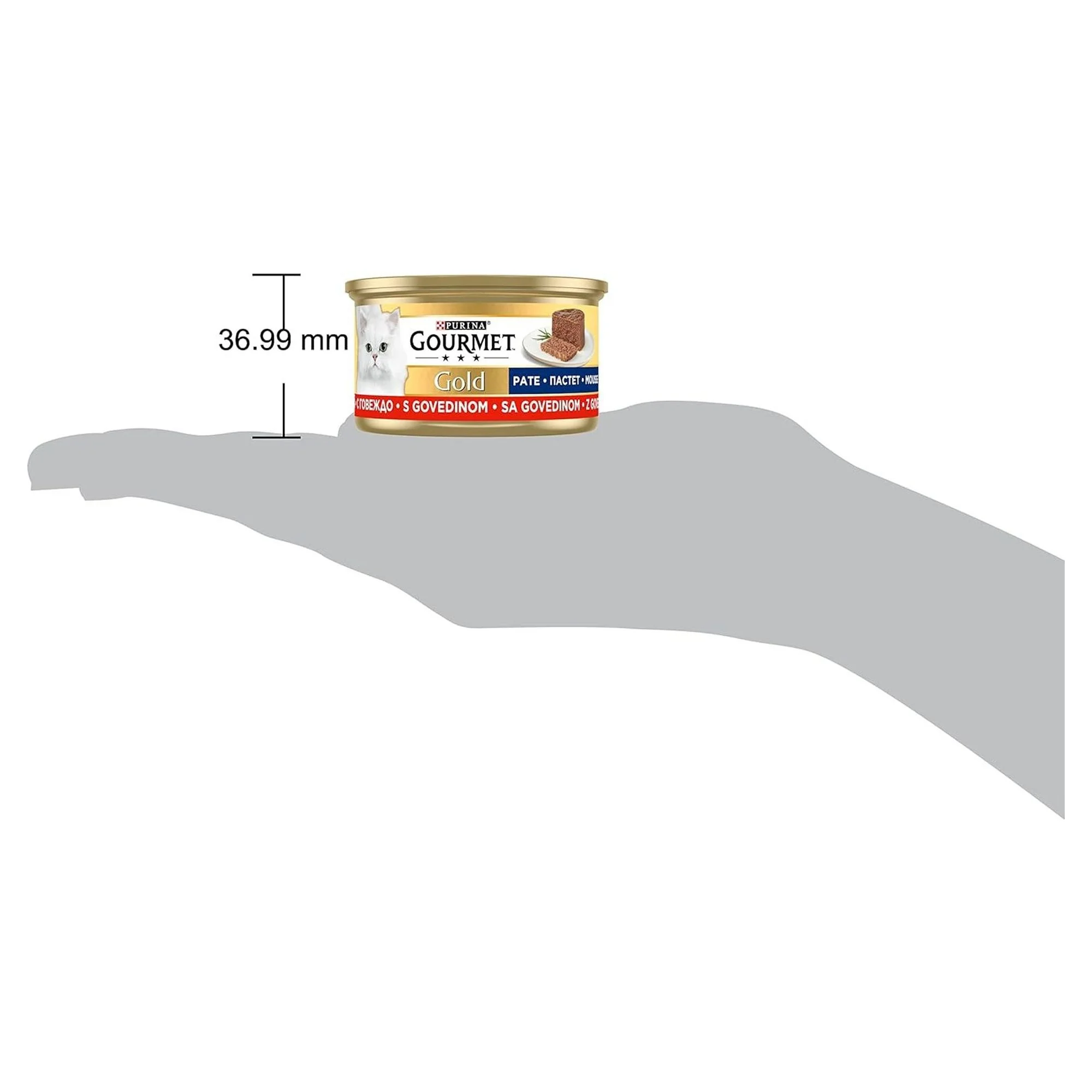 Gourmet Gold Kıyılmış Sığır Etli Yetişkin Kedi Yaş Maması 85 G — Konserve, 90 g — Görsel 3