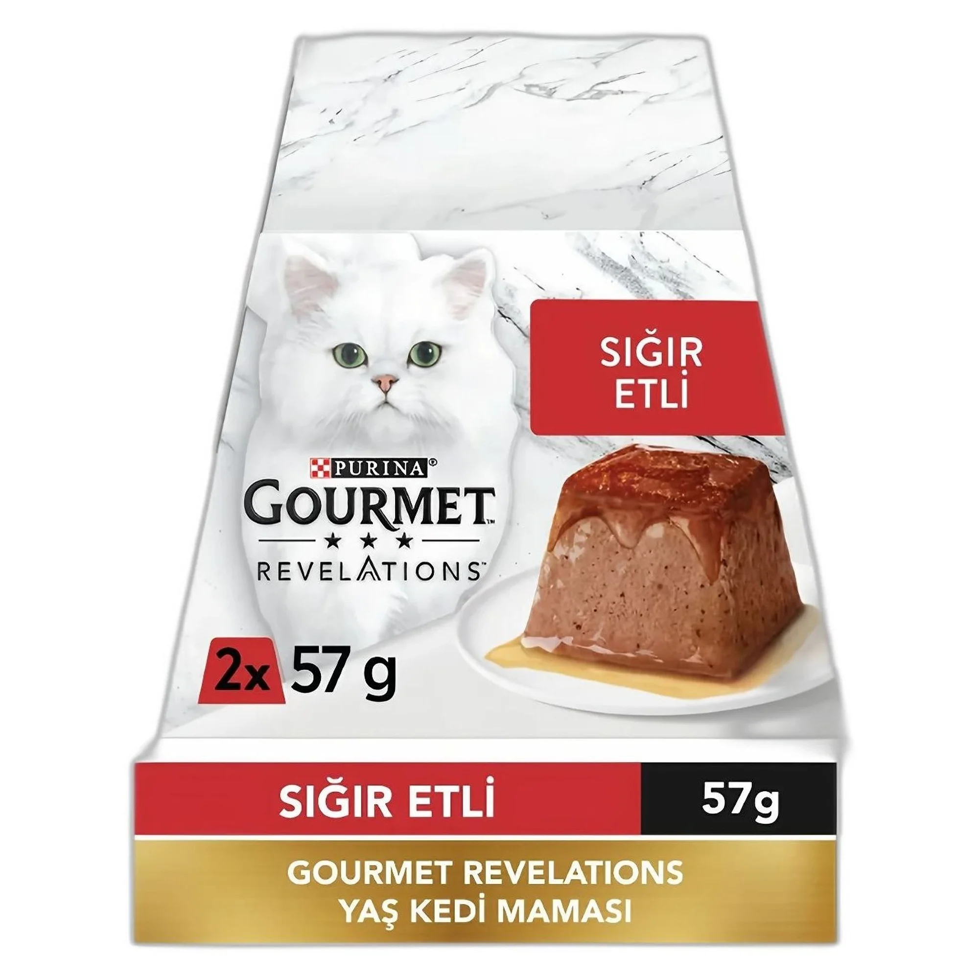 Gourmet Revelations Sığır Etli Kedi Atıştırmalığı 2x57 G