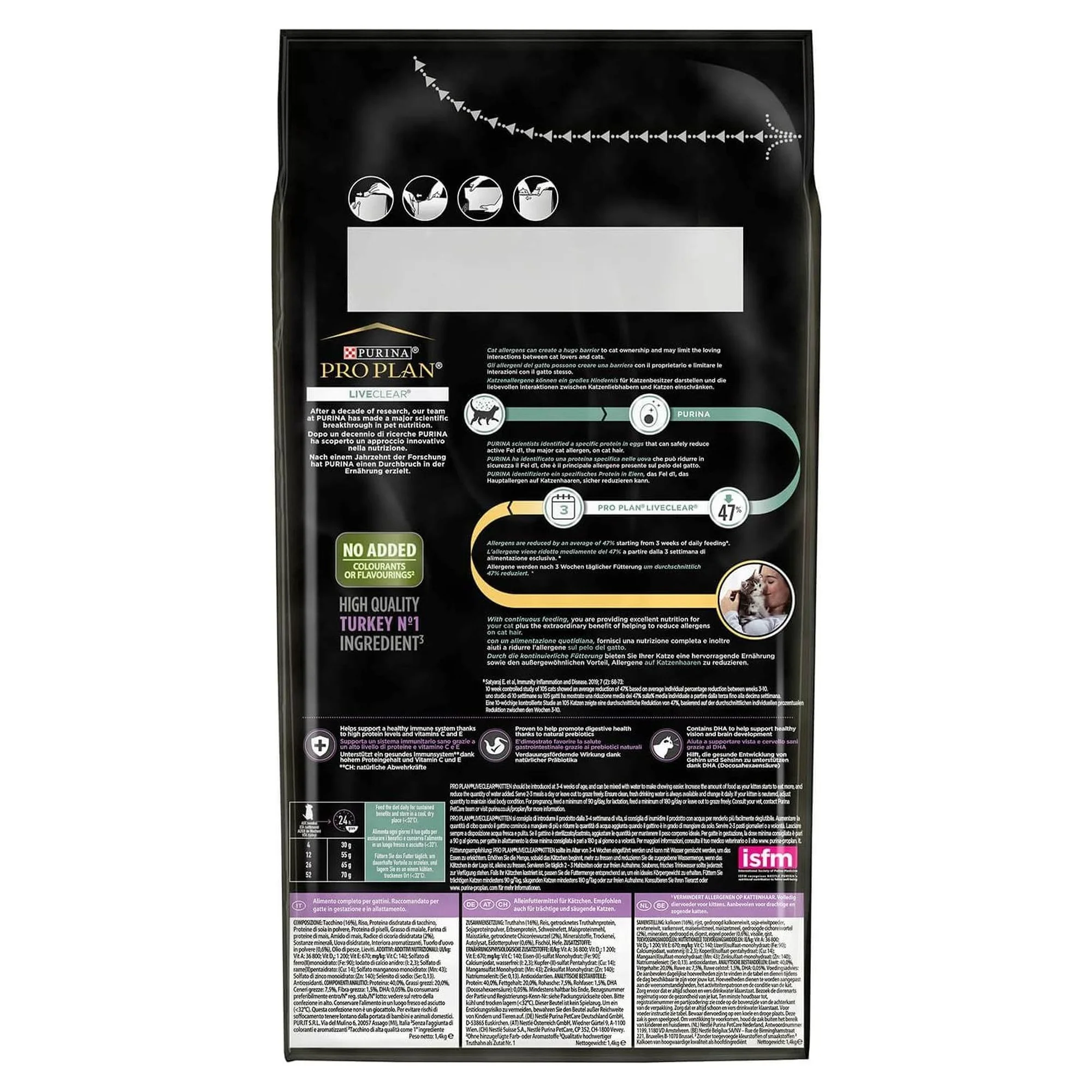 Pro Plan Pro Plan LiveClear Hindili Yavru Kedi Maması 1.4 KG — Normal, 1.4 kg — Görsel 2