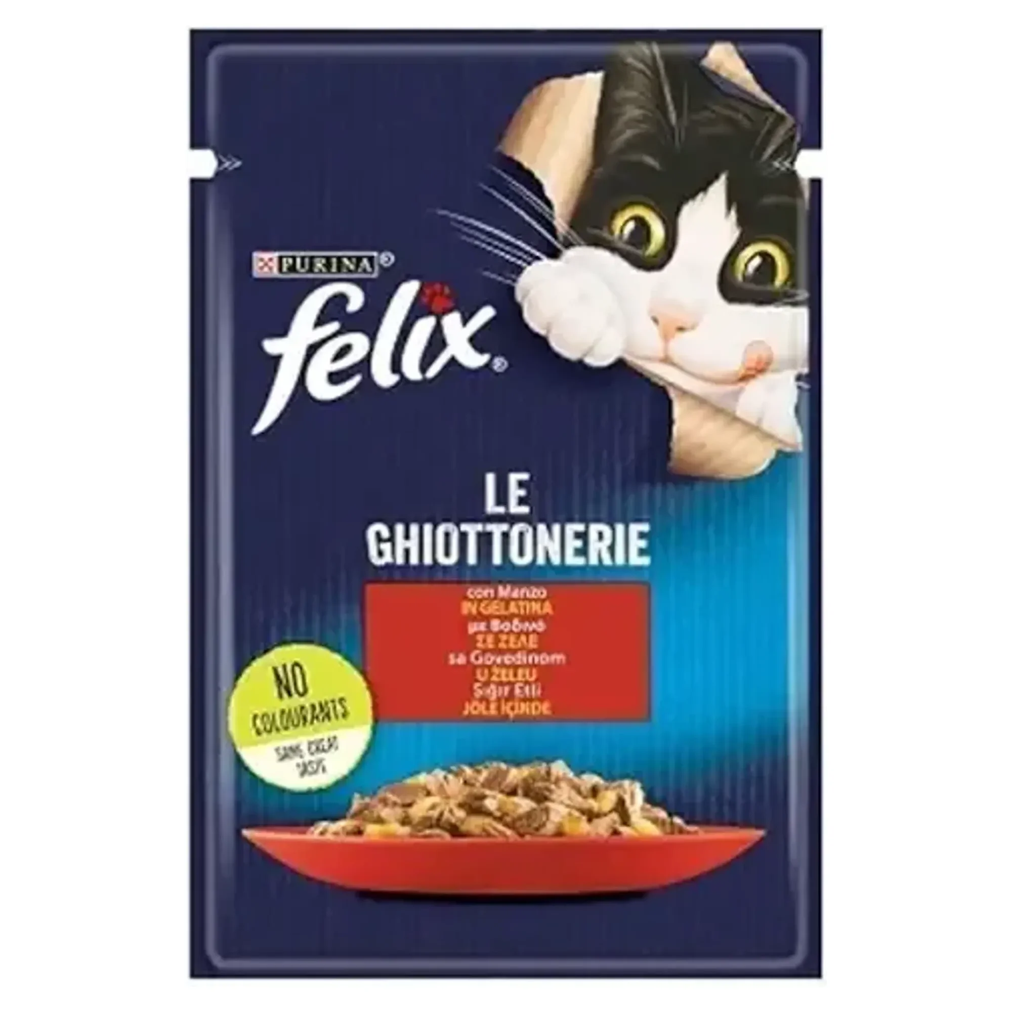 Felix Felix Sığır Etli Yaş Yetişkin Kedi Maması 85 G